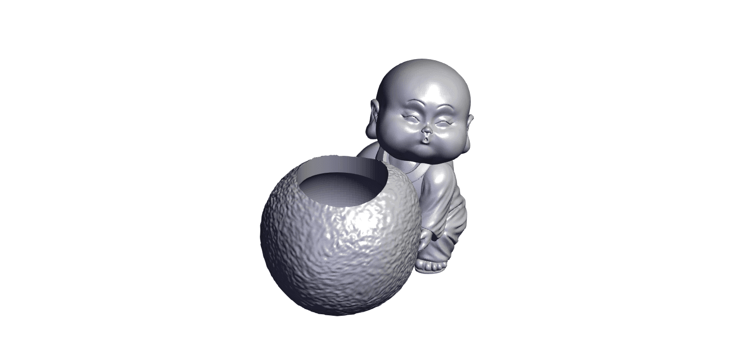 Buddha vase.stl 3d model