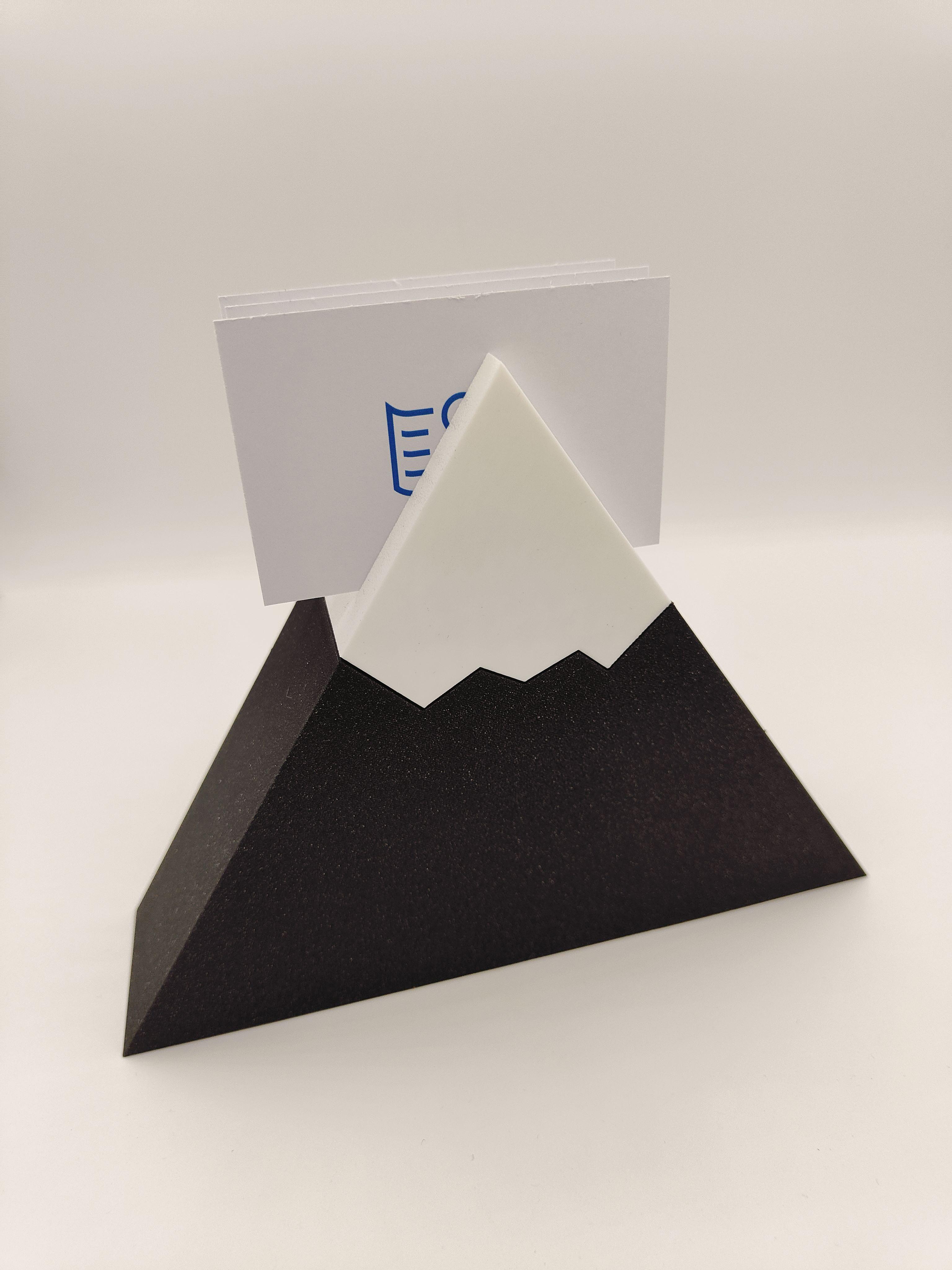 Mountain Business Cards Holder 3d model