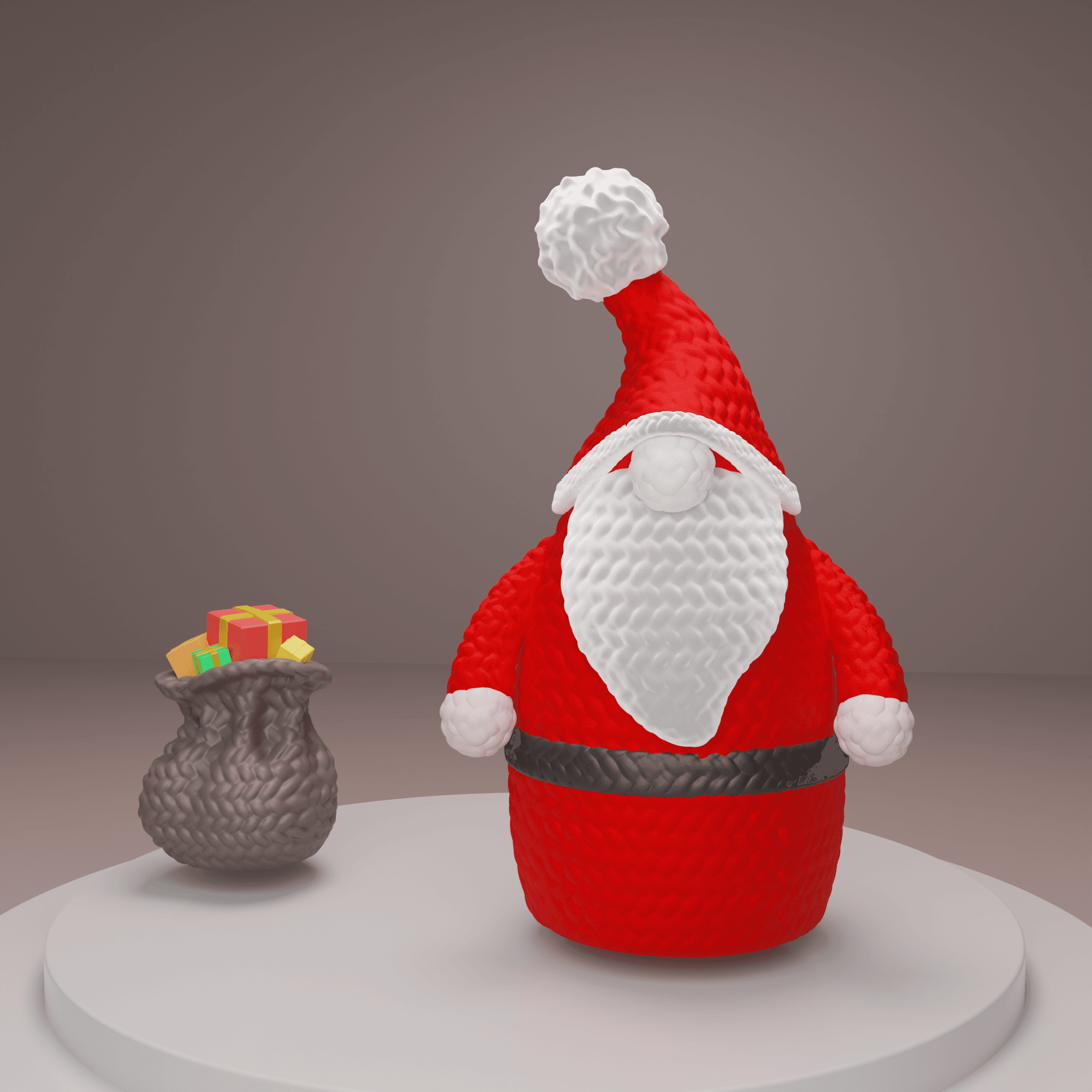 Crochet Santa 3d model