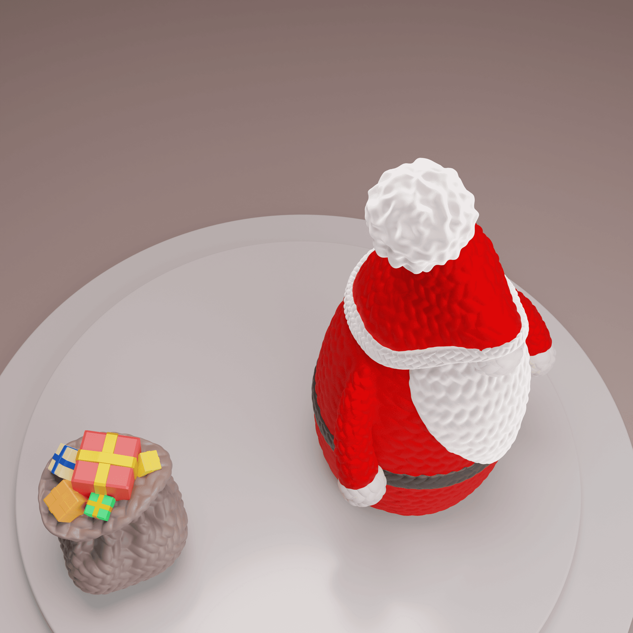 Crochet Santa 3d model