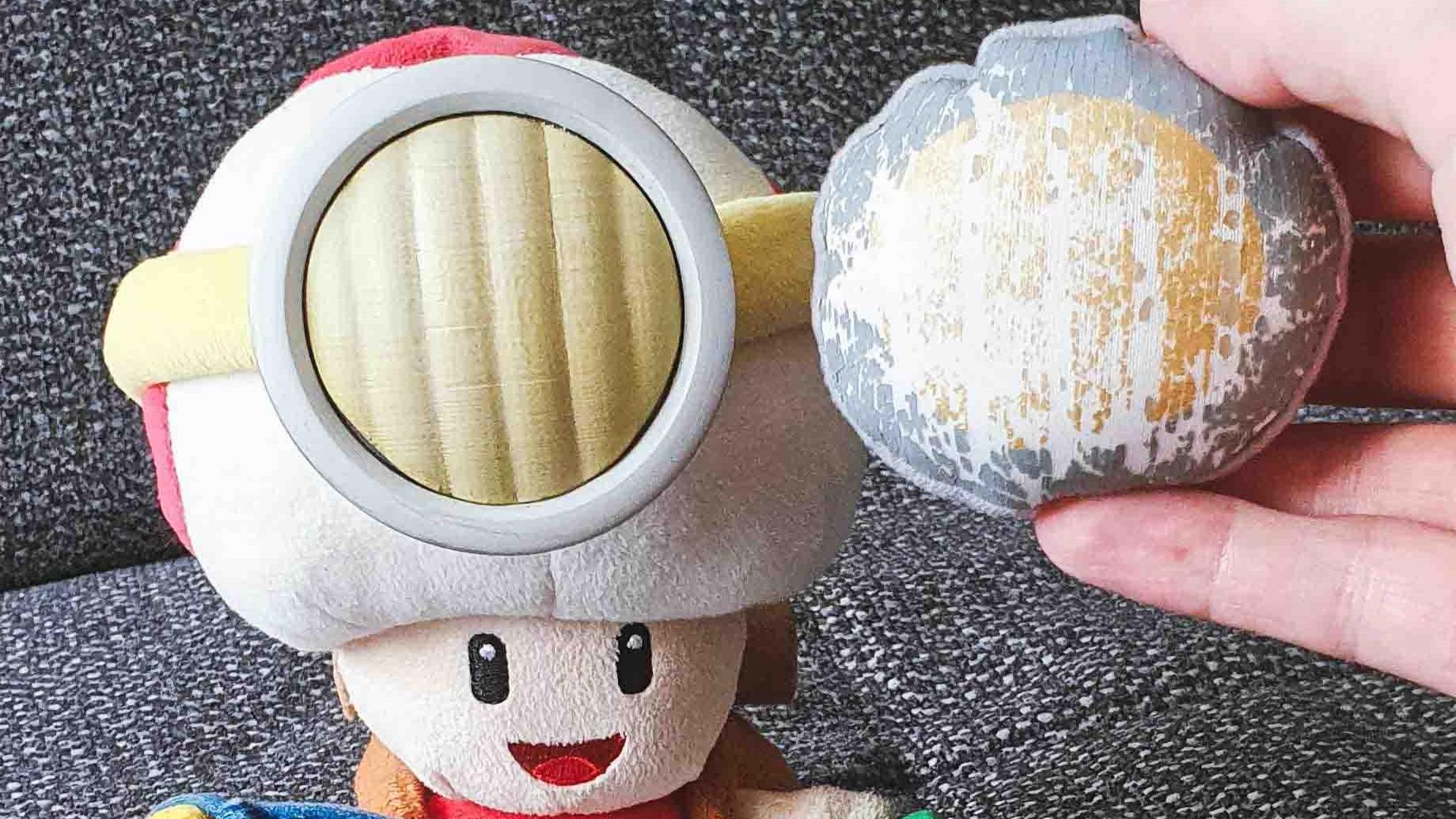 Captain Toad Headlamp for SAN-EI plush figure 3d model