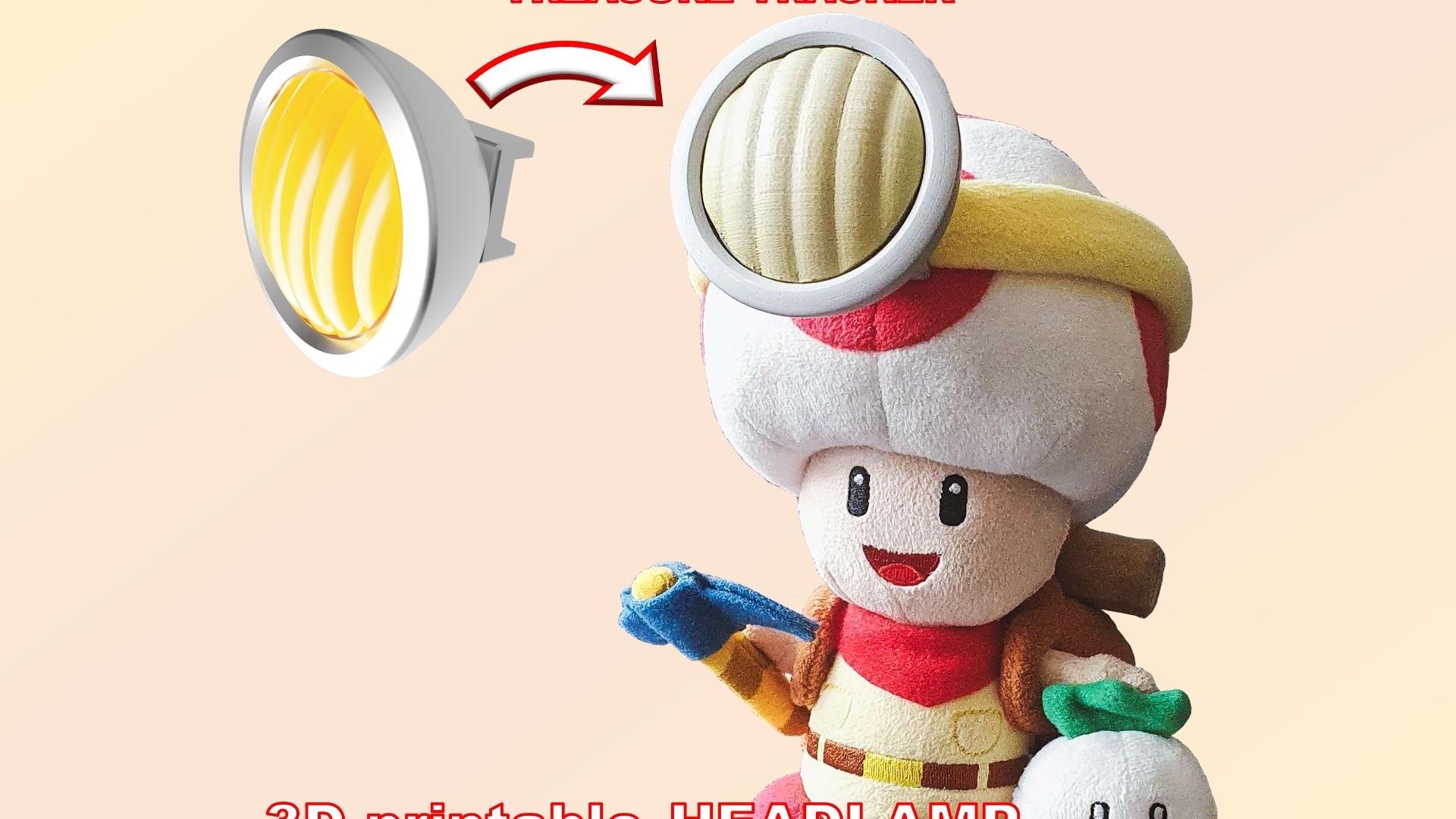 Captain Toad Headlamp for SAN-EI plush figure 3d model