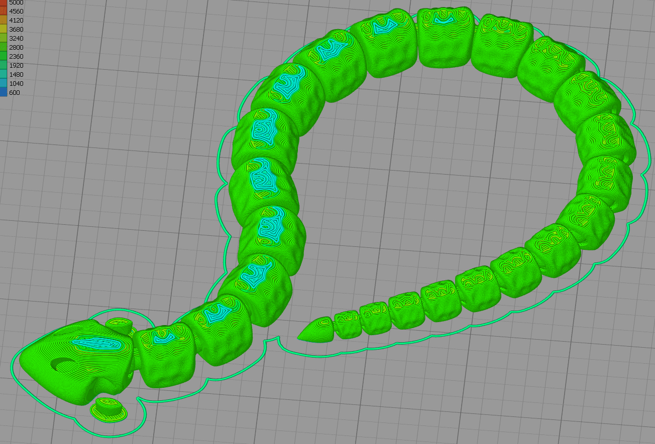 Satisfyingly Slithery Snake Articulated Print In Place Toy 3d model
