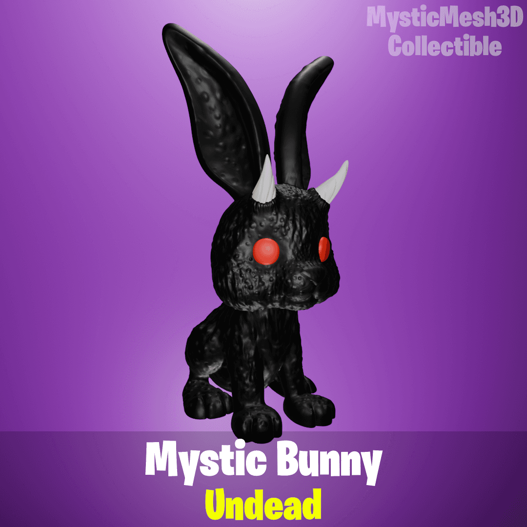 Mystic Bunny (Undead) (MysticMesh3D Collectible) 3d model