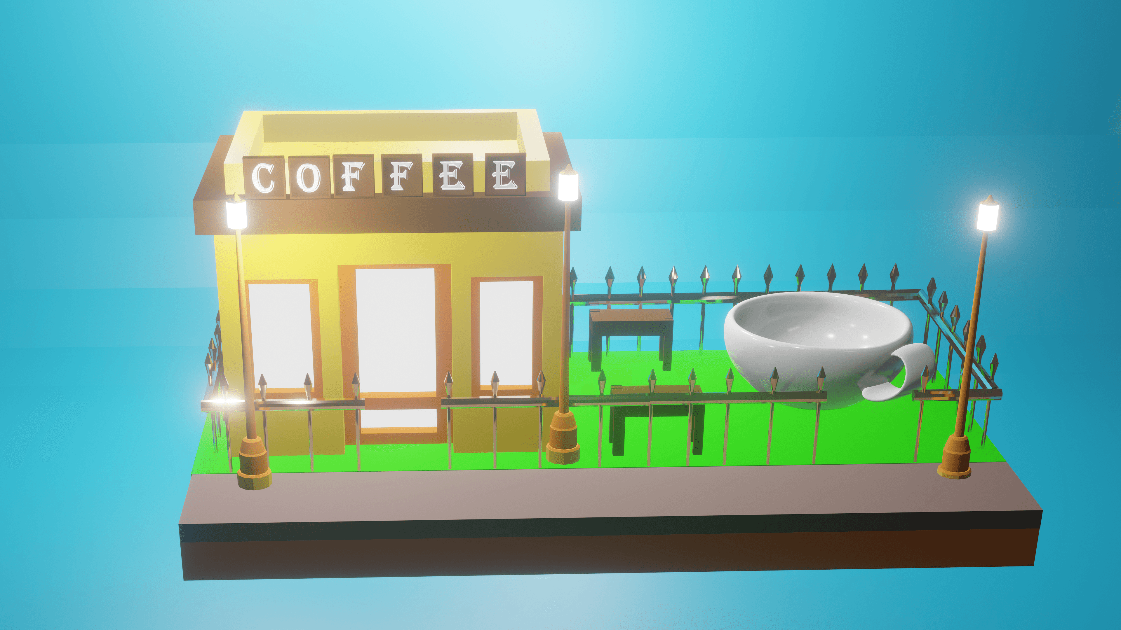Coffee Shop 3d model