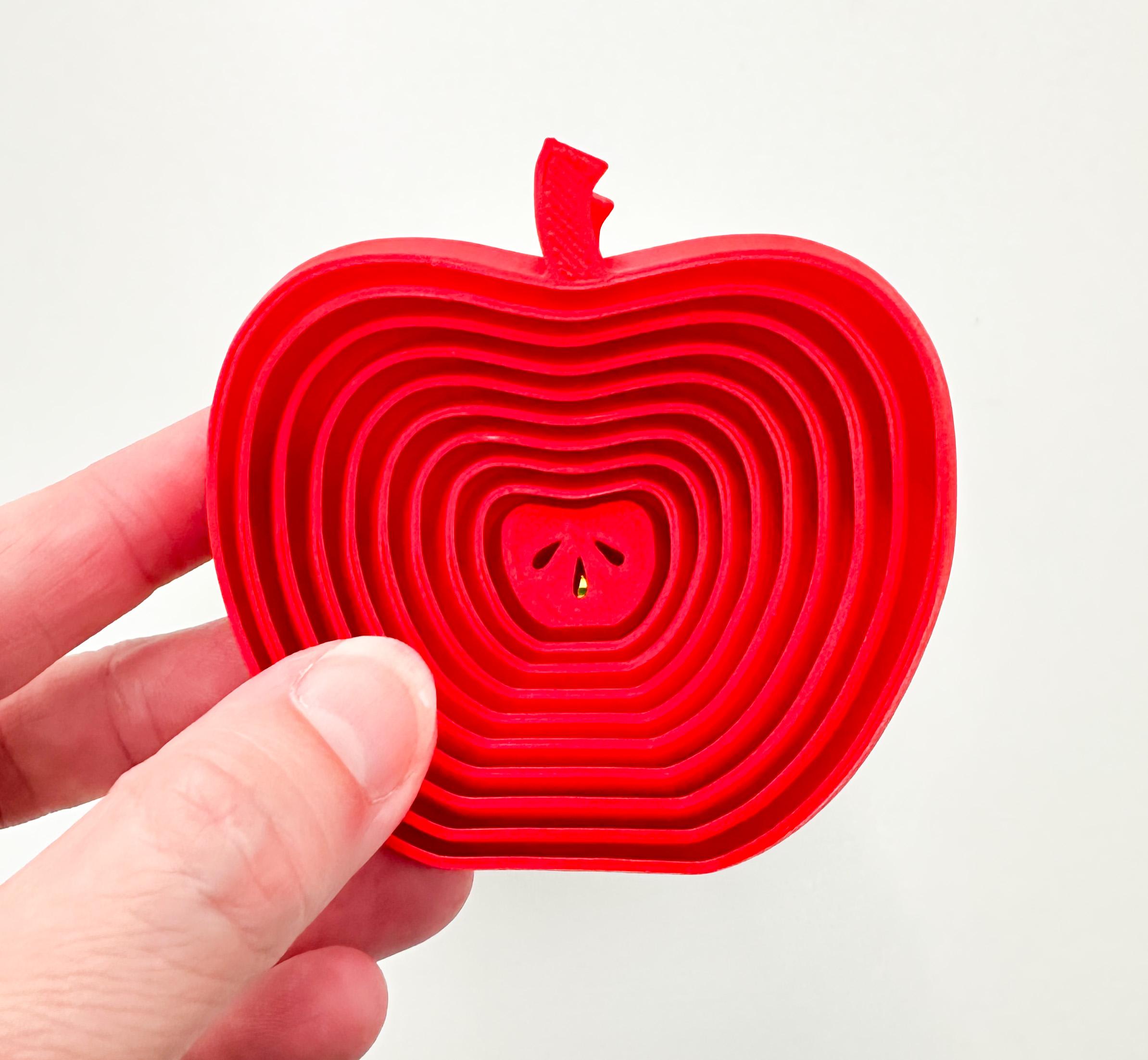 Apple Layered Fidget Toy (2 sizes) 3d model