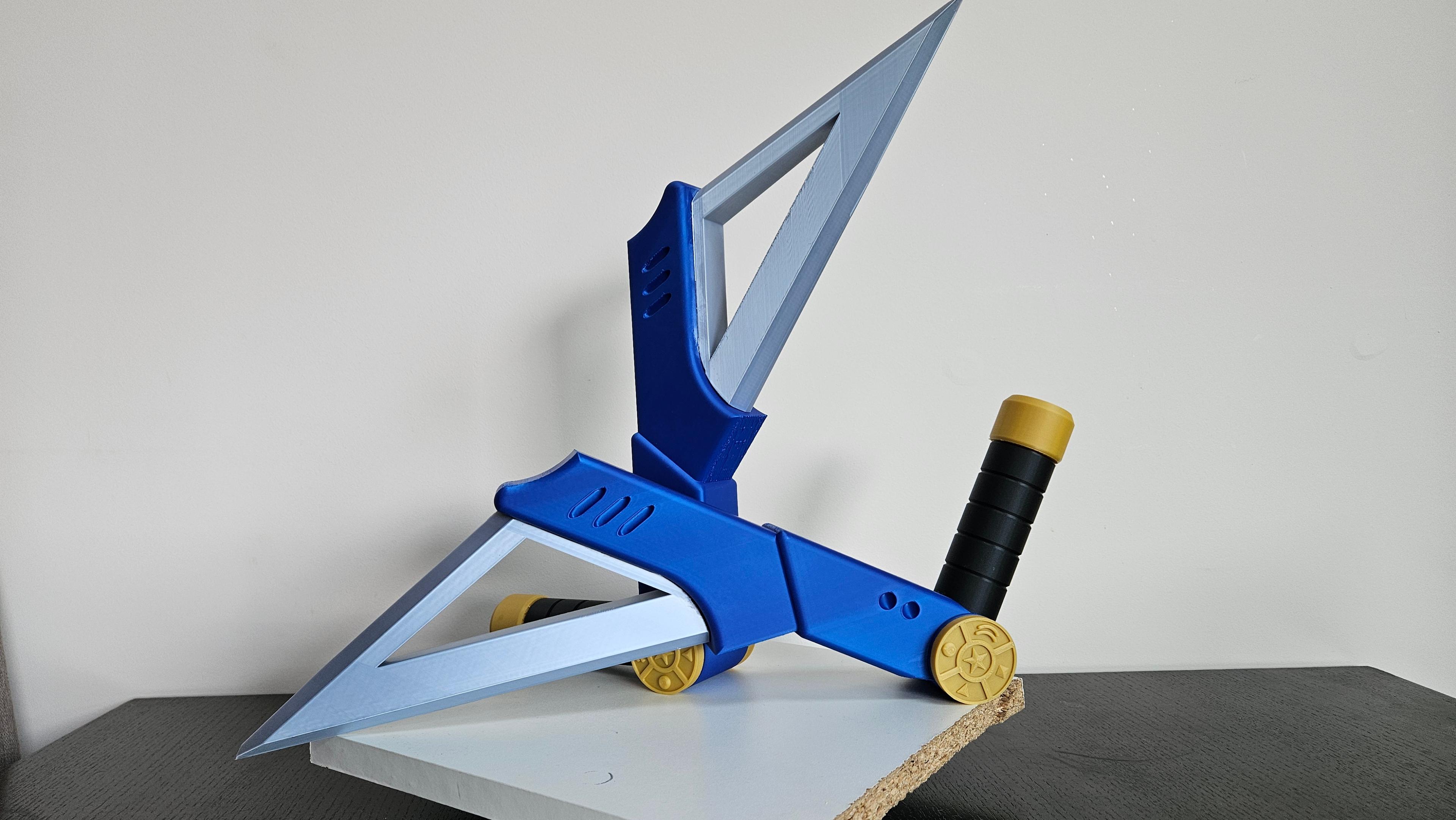 Zeo III Blue Ranger Power Tonfa 3d model