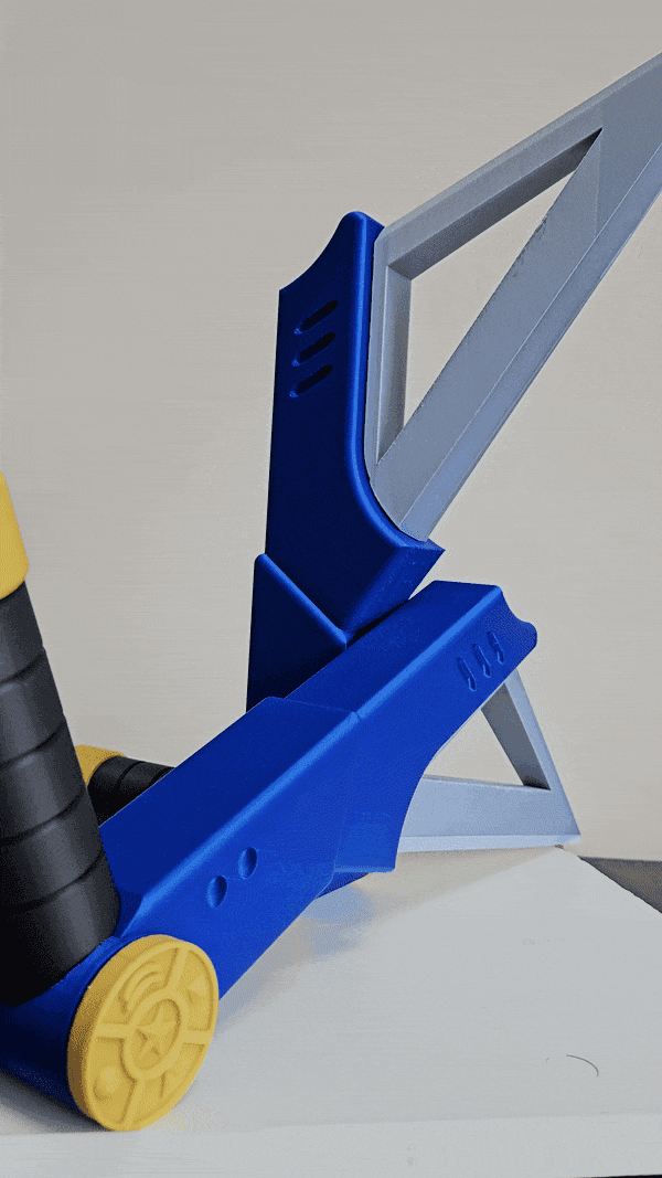 Zeo III Blue Ranger Power Tonfa 3d model