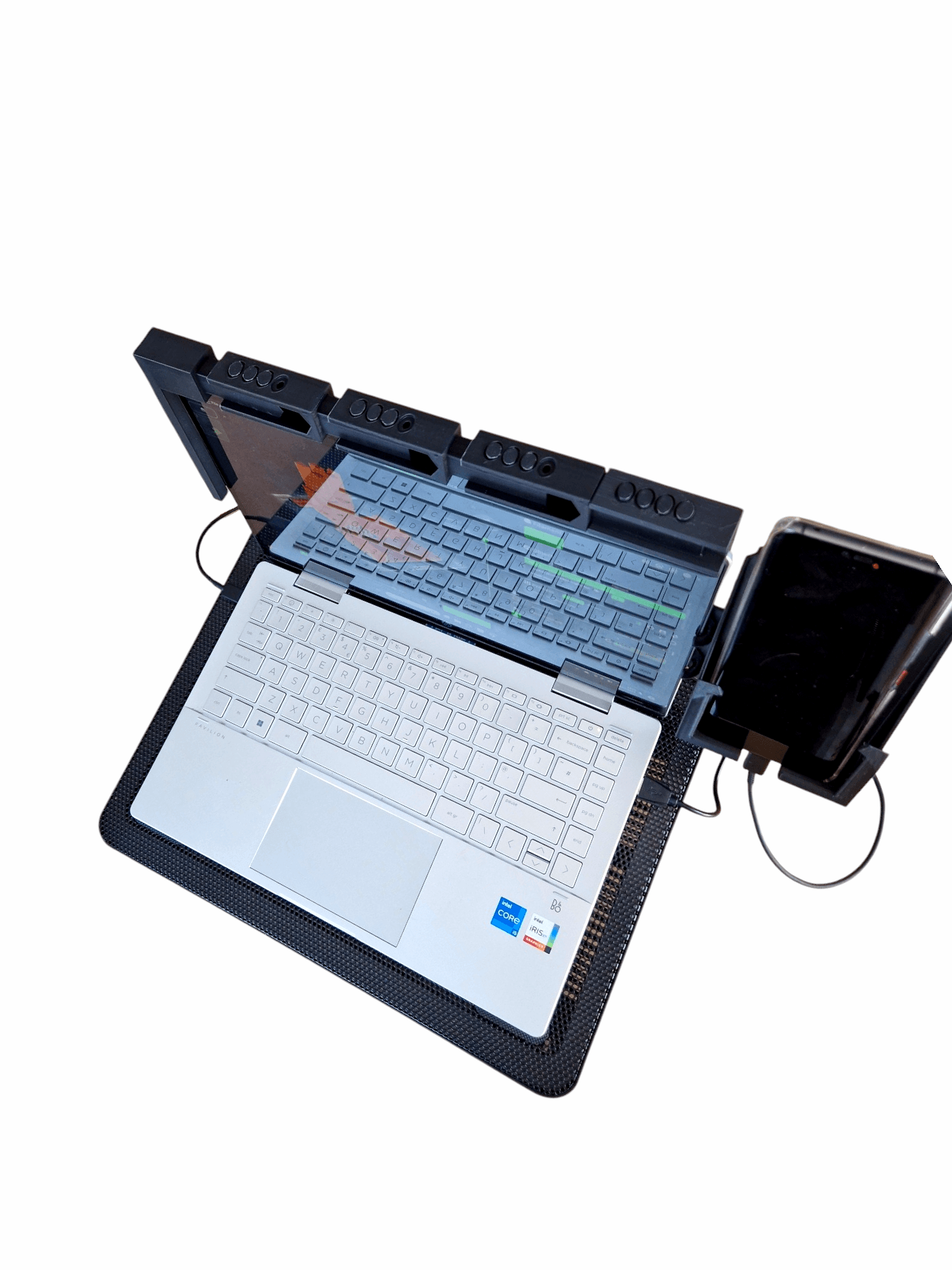 Laptop phone holder.stl 3d model