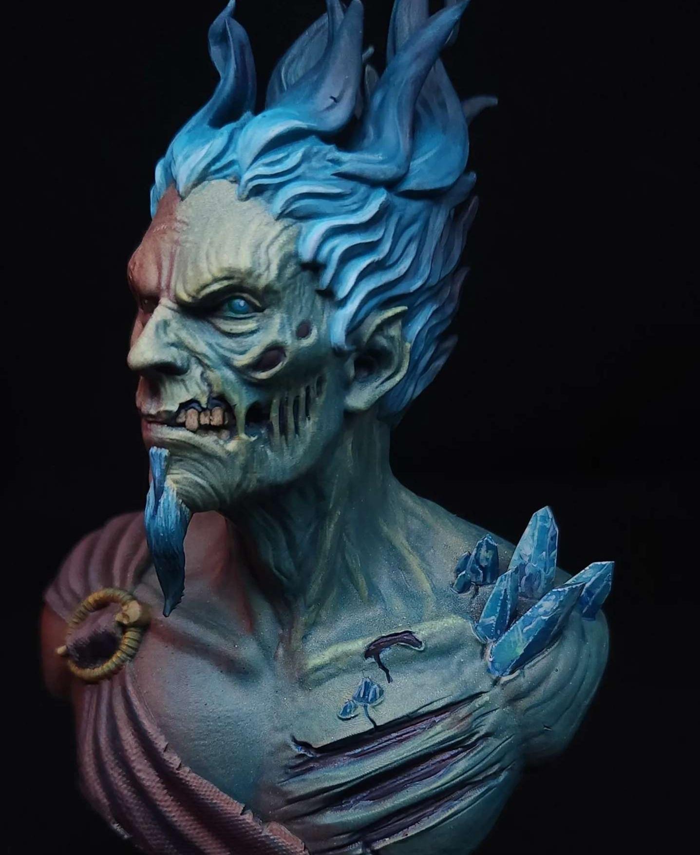 Hades Bust (Pre Supported) 3d model