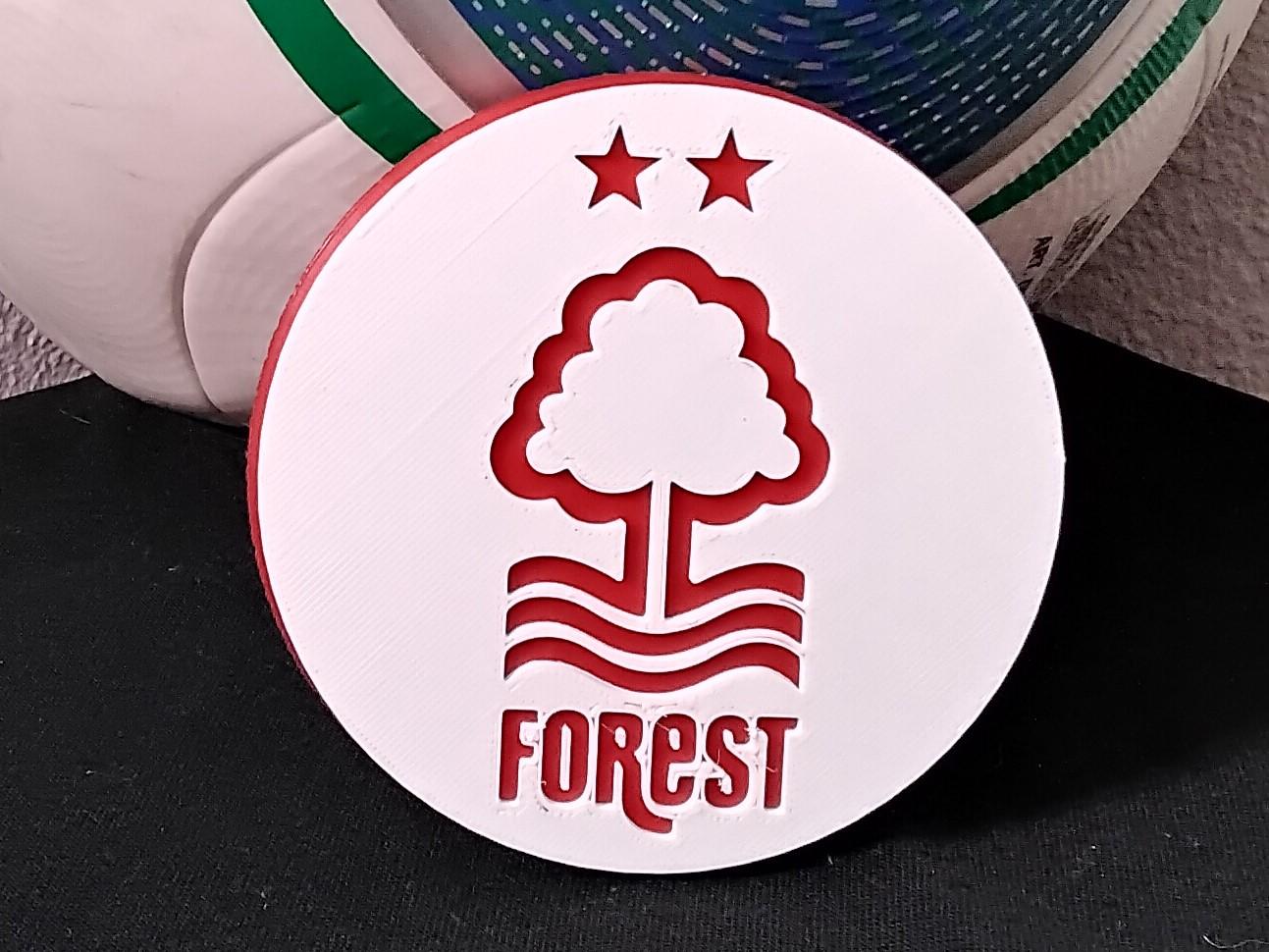 Nottingham Forest FC coaster or plaque 3d model