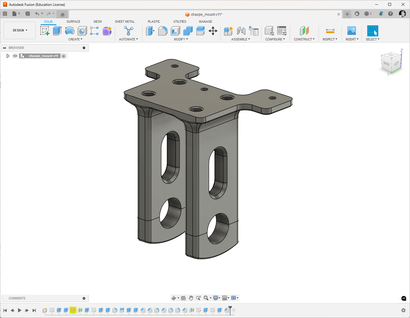 Custom Chaojie display bracket 3d model