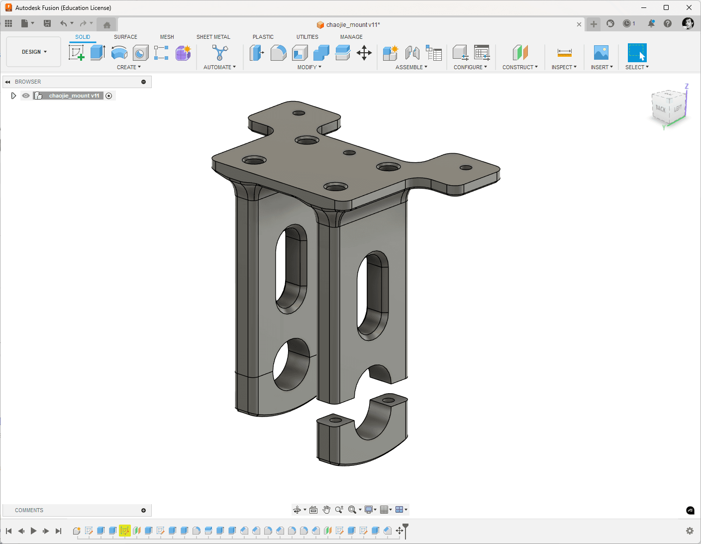 Custom Chaojie display bracket 3d model