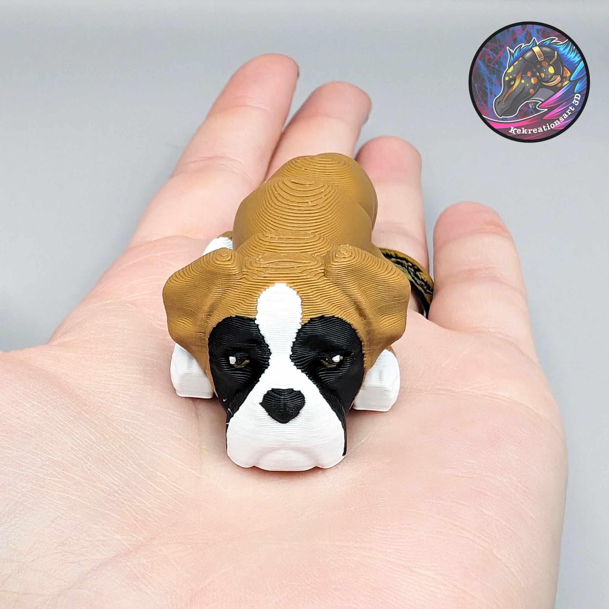 Baby Flexi Dog Keychain Set 3 3d model
