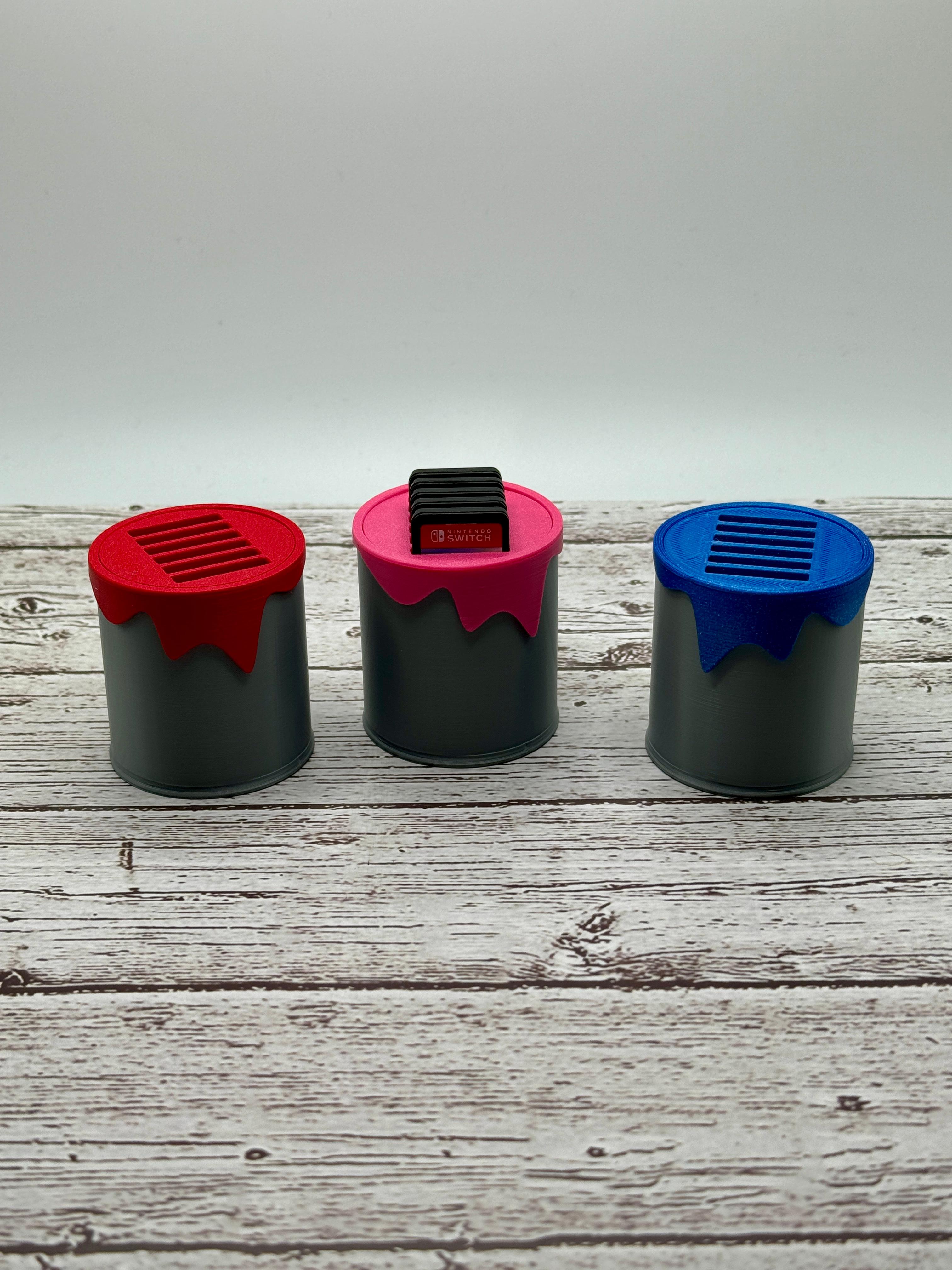 Mini Paint Can Switch Game Holder 3d model