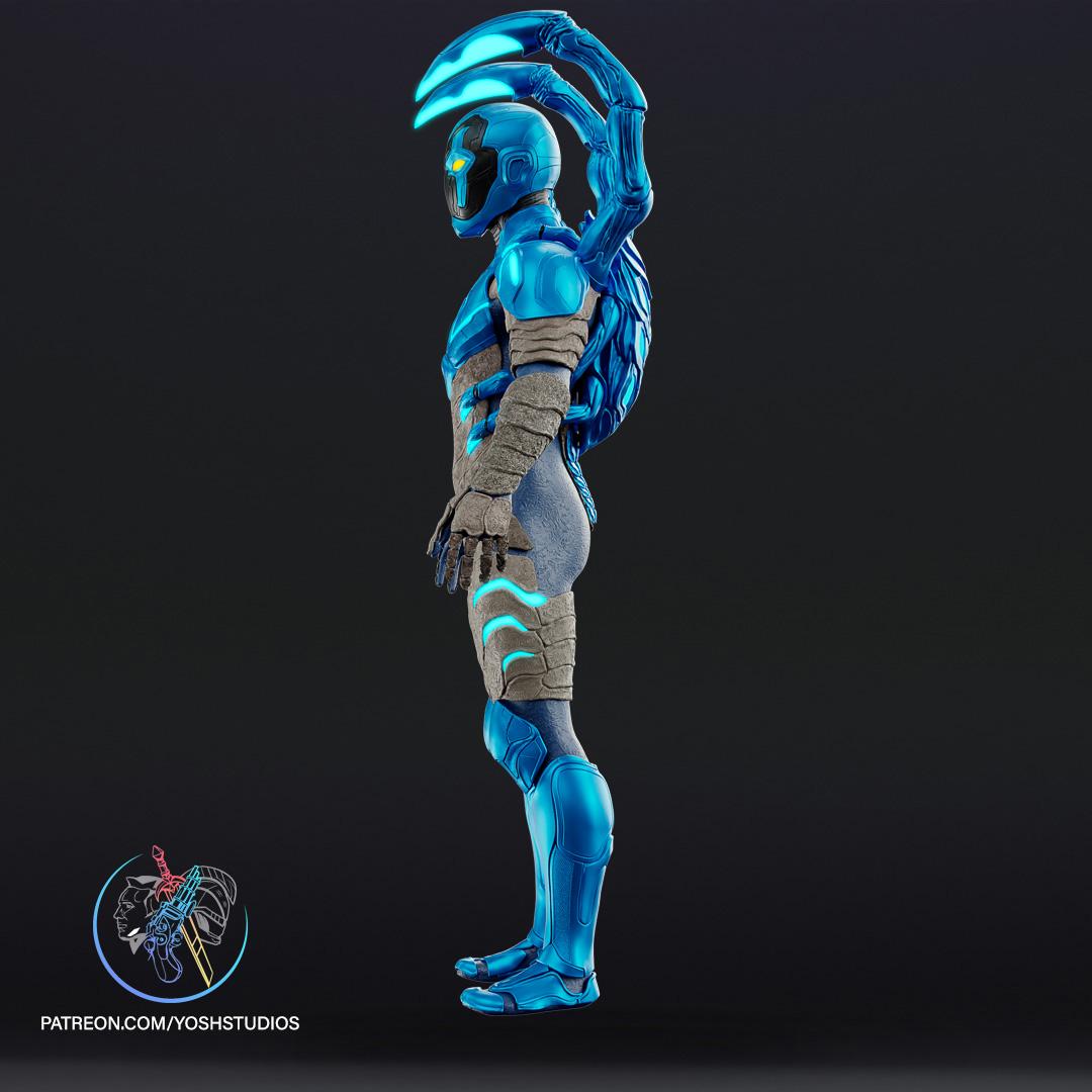 Blue Beetle Costume 3D Print File STL 3d model