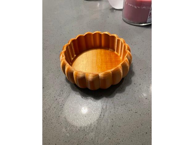 Fall/Halloween Pumpkin Candle Dish 3d model