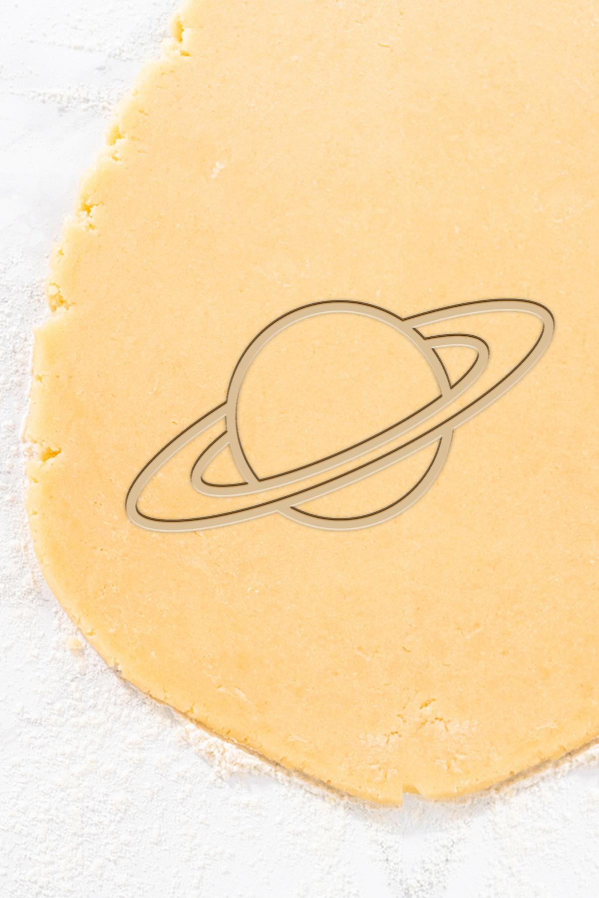 Saturn Cookie Cutter, Biscuit Cutter 3d model