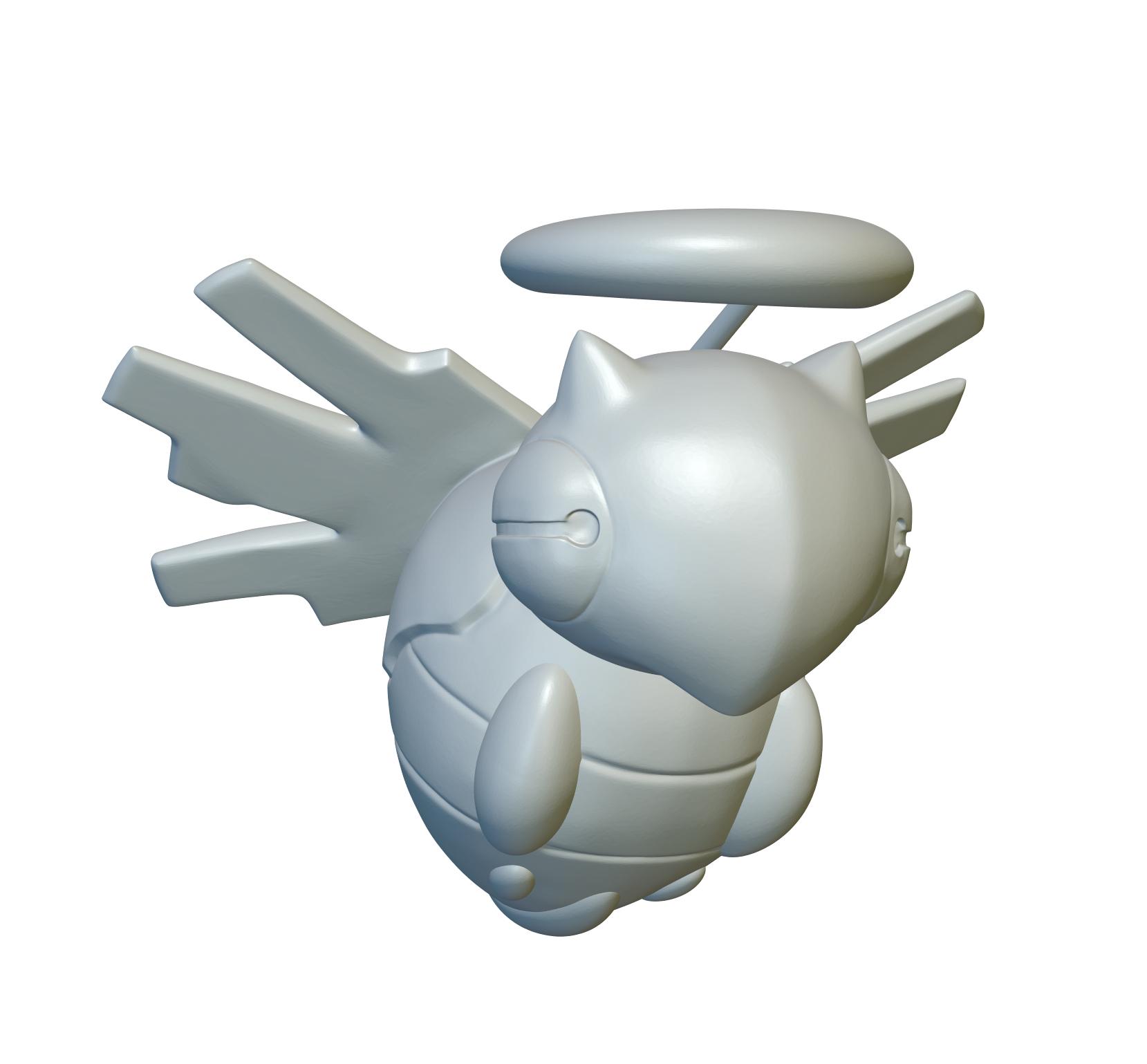 Pokemon Shedinja #292 - Optimized for 3D Printing 3d model