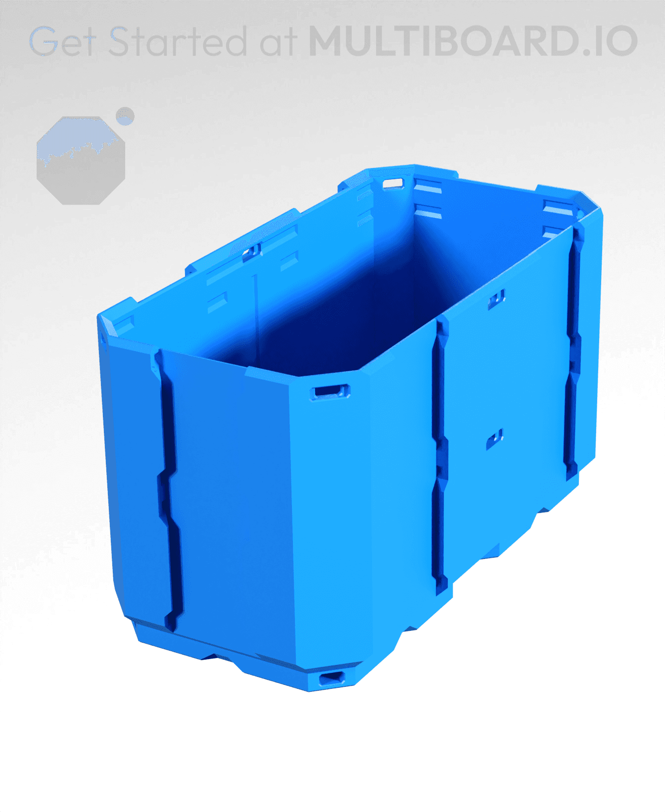 1x2x1 - Full Multipoint Rail - Multibin Shell 3d model