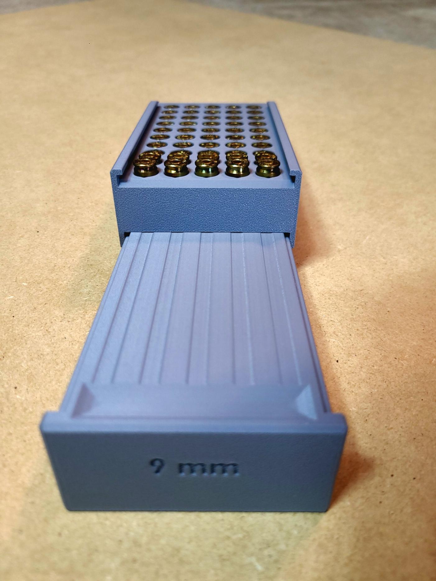 9mm Ammunition Storage Case 3d model