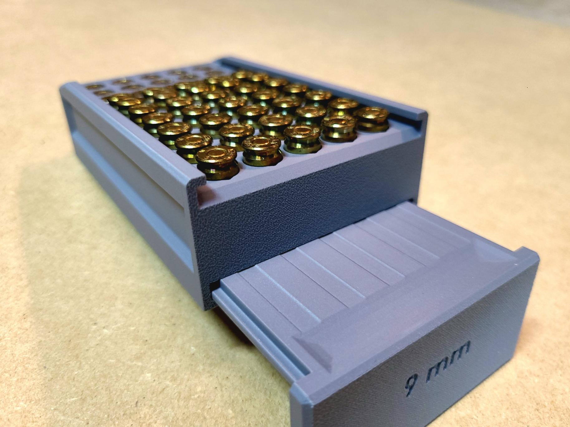 9mm Ammunition Storage Case 3d model