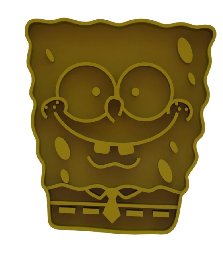 Spongebob squarepants cookie cutters pack 3d model