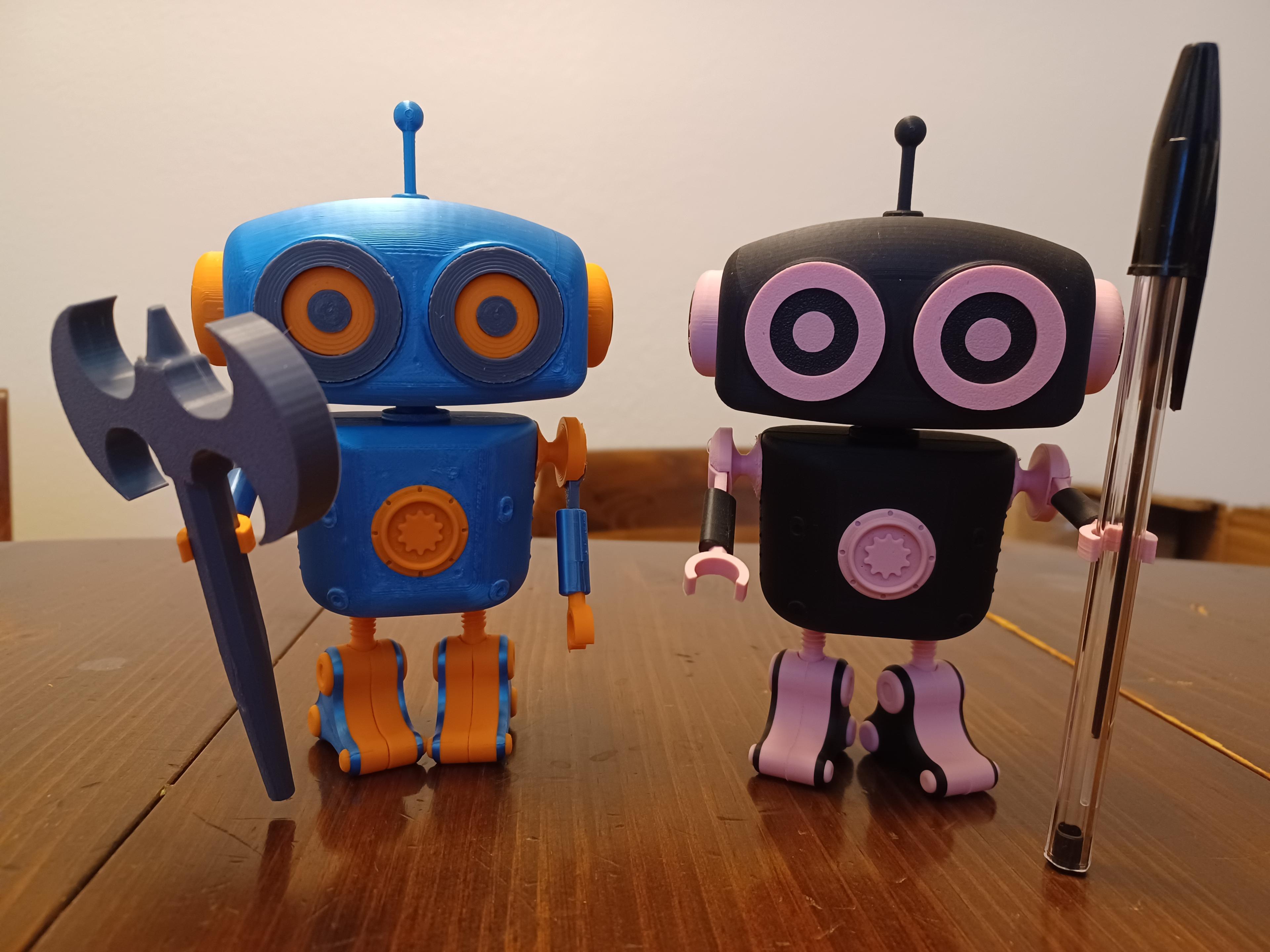 Guardian Robot, Fully 3D Printed, Articulating, Pen Holder, Pencil Holder, Cable Holder 3d model