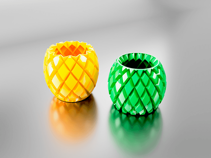 Pineapple Vase 3d model