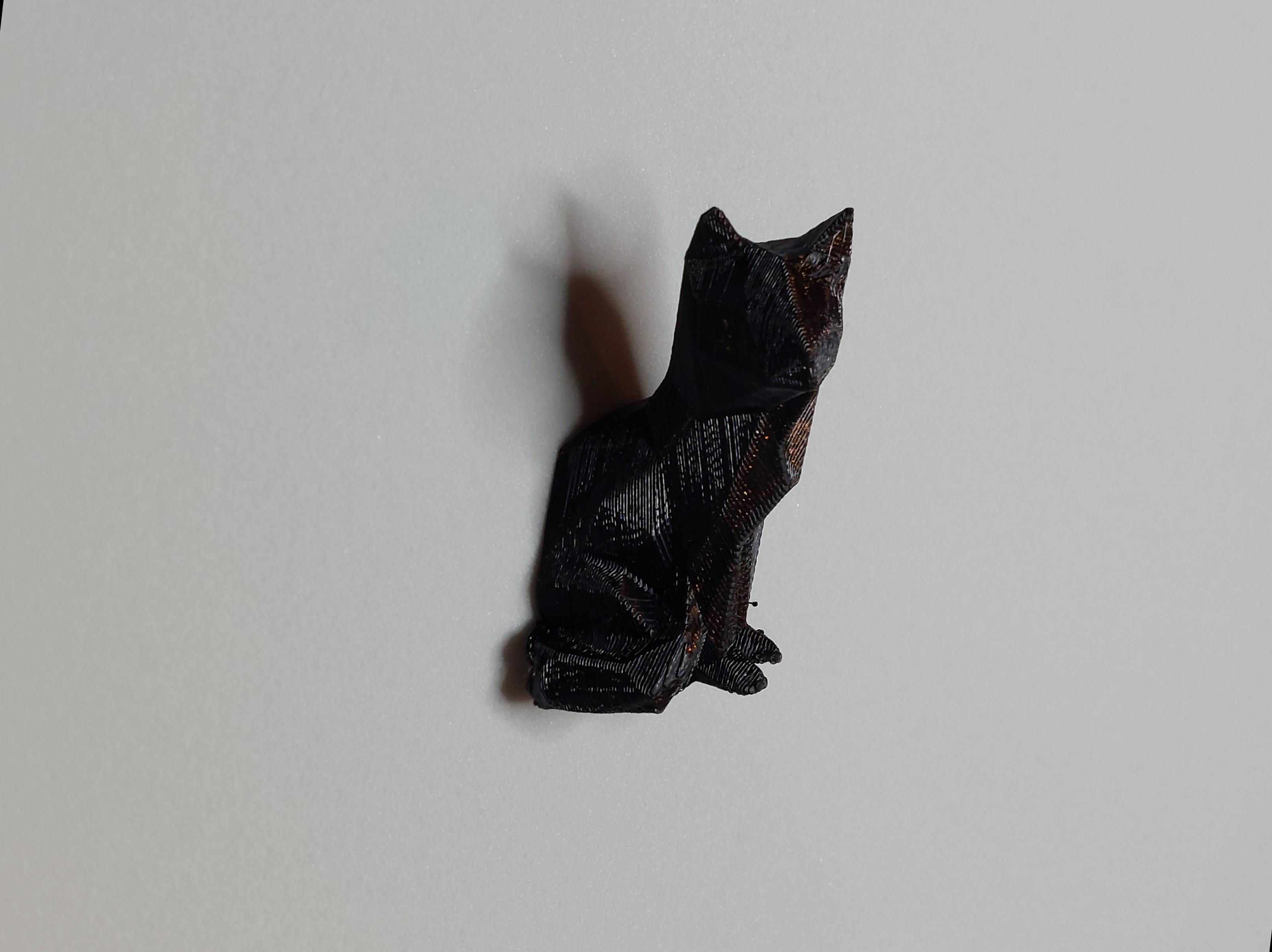 Low Poly Cat Fridge Magnet 3d model