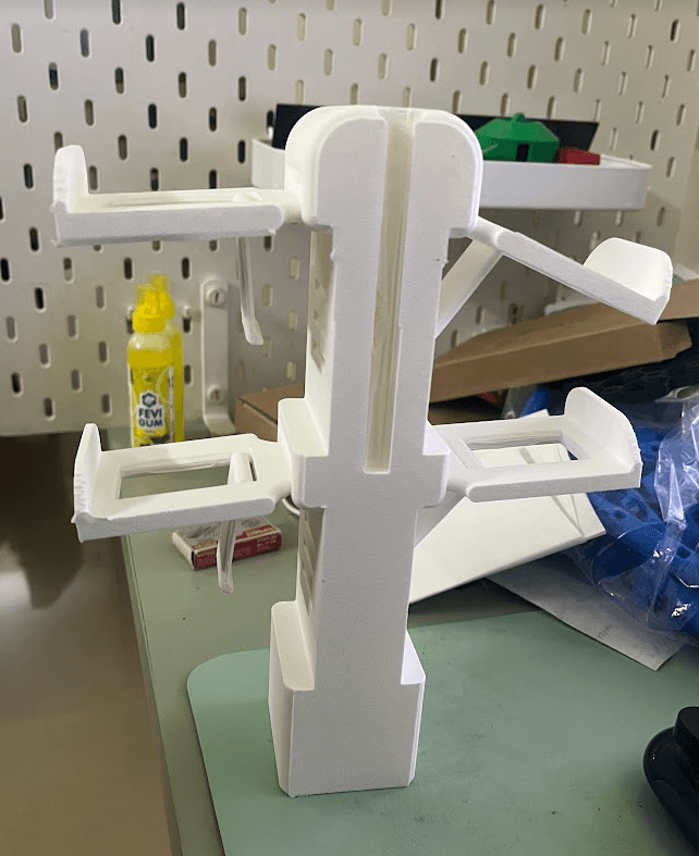 Controller Tower v2. - Thanks for the make but when I print this wihtout any newly added setting in my P1S, this is the result. Any inputs to help would be much appriciated. Thanks.  - 3d model