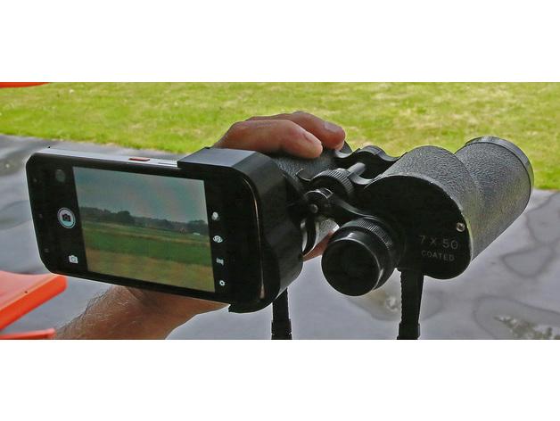 Binocular converter to your mobile phone this is a Cat-61 version.  3d model