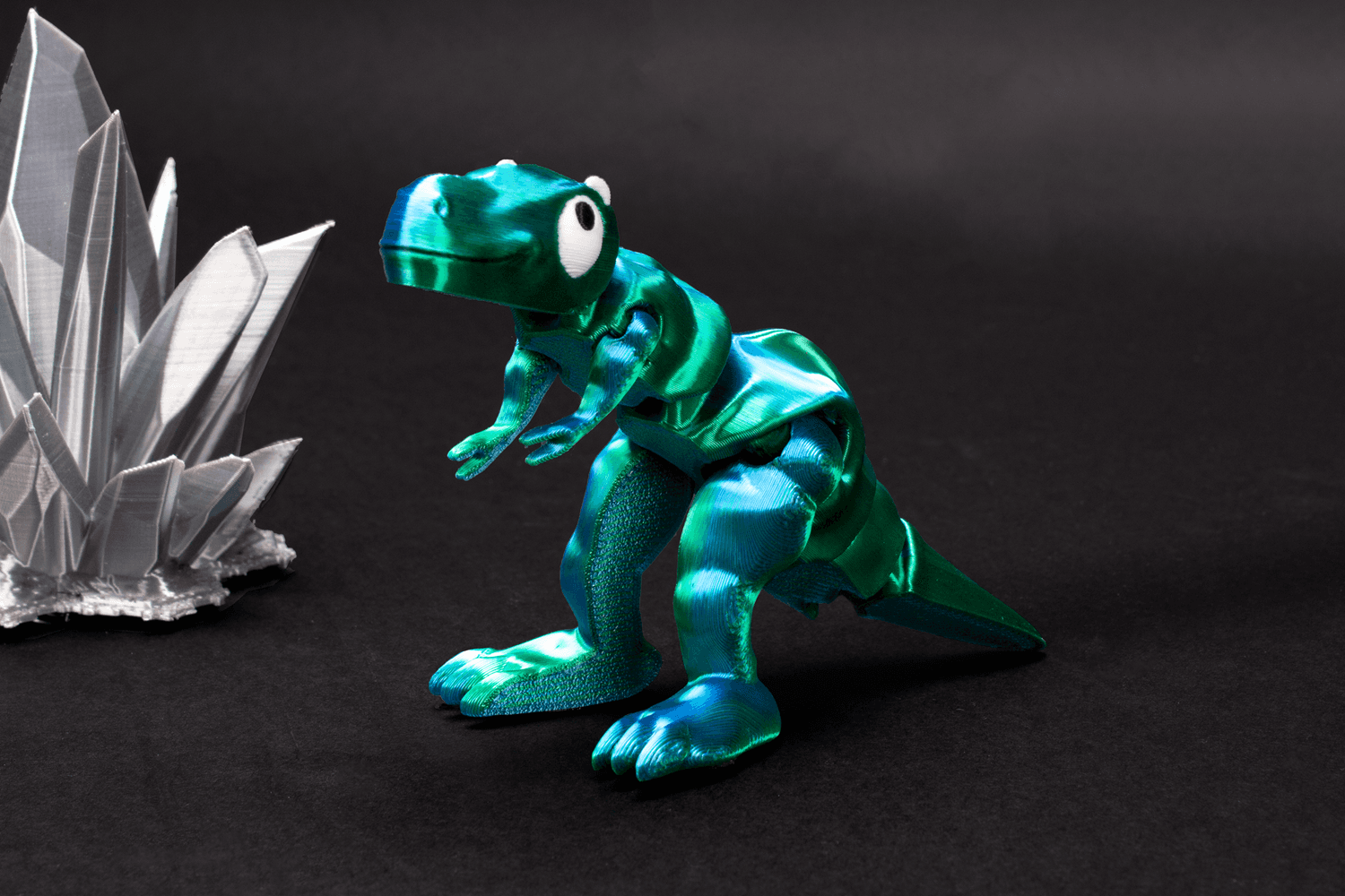 Cute tiny T-Rex - Flexible - Print in Place - No Supports 3d model