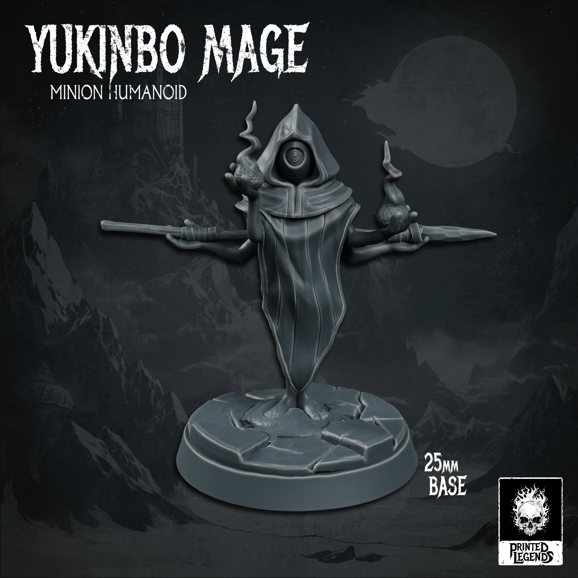 Yukinbo Mage x4 (25mm Bases) 3d model