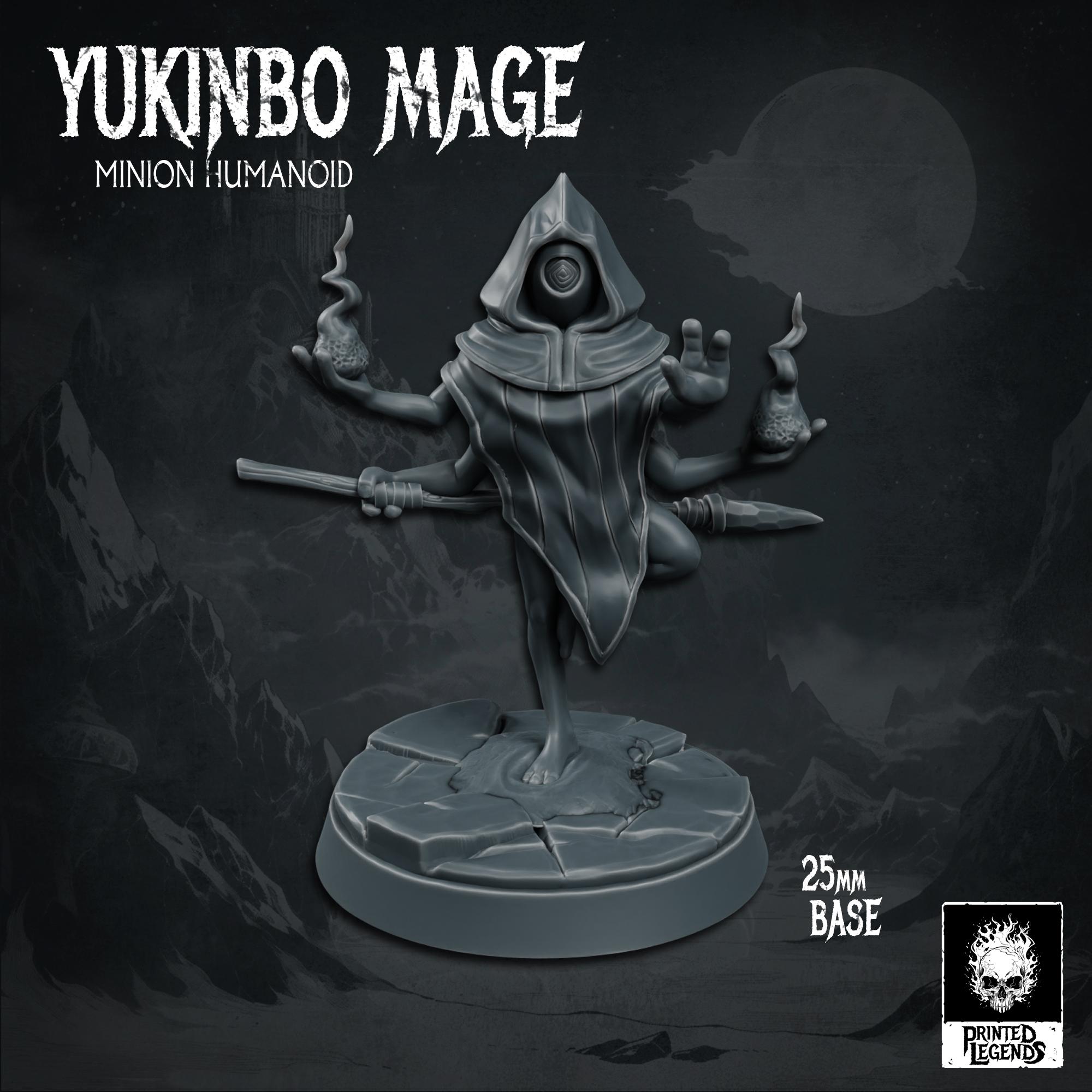 Yukinbo Mage x4 (25mm Bases) 3d model