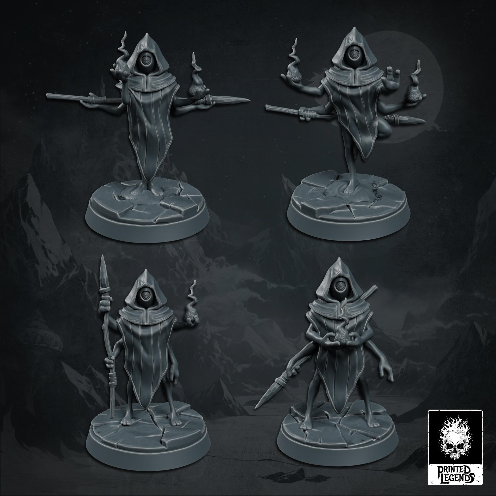 Yukinbo Mage x4 (25mm Bases) 3d model