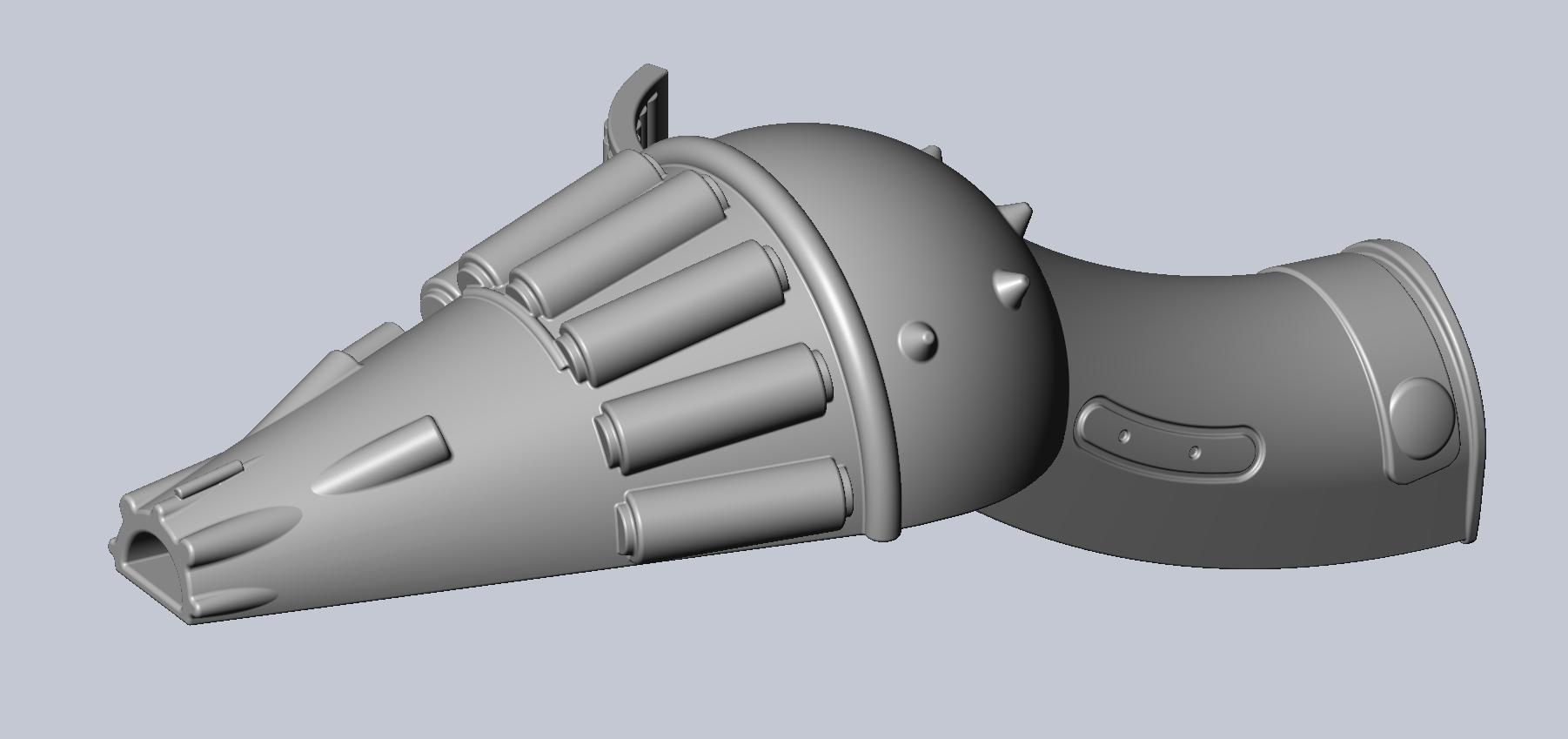 Predator 2 Netgun Printable Model 3d model