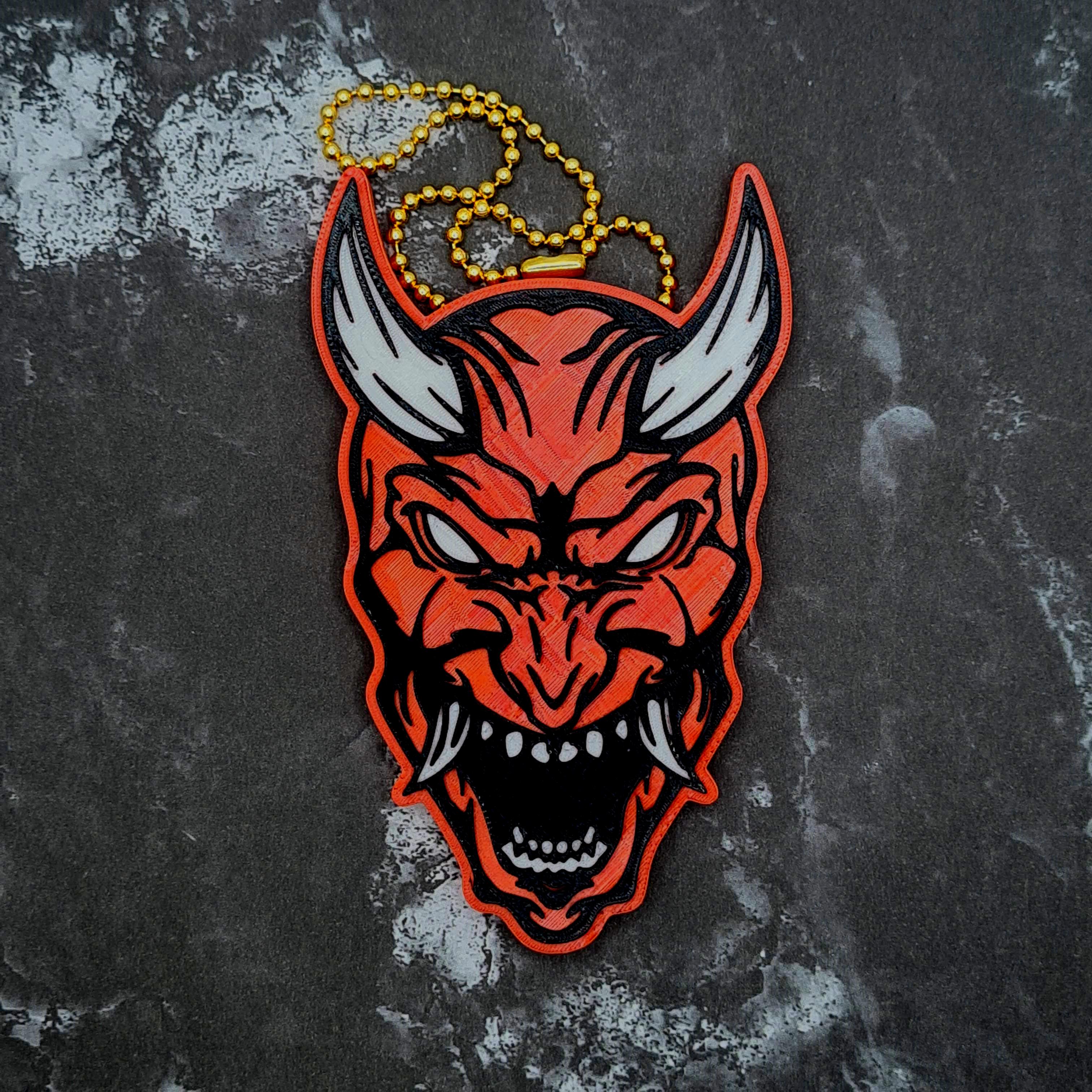 Oni Charm 3 (with outline) 3d model