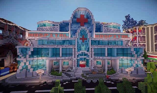 Minecraft Hospital 3d model