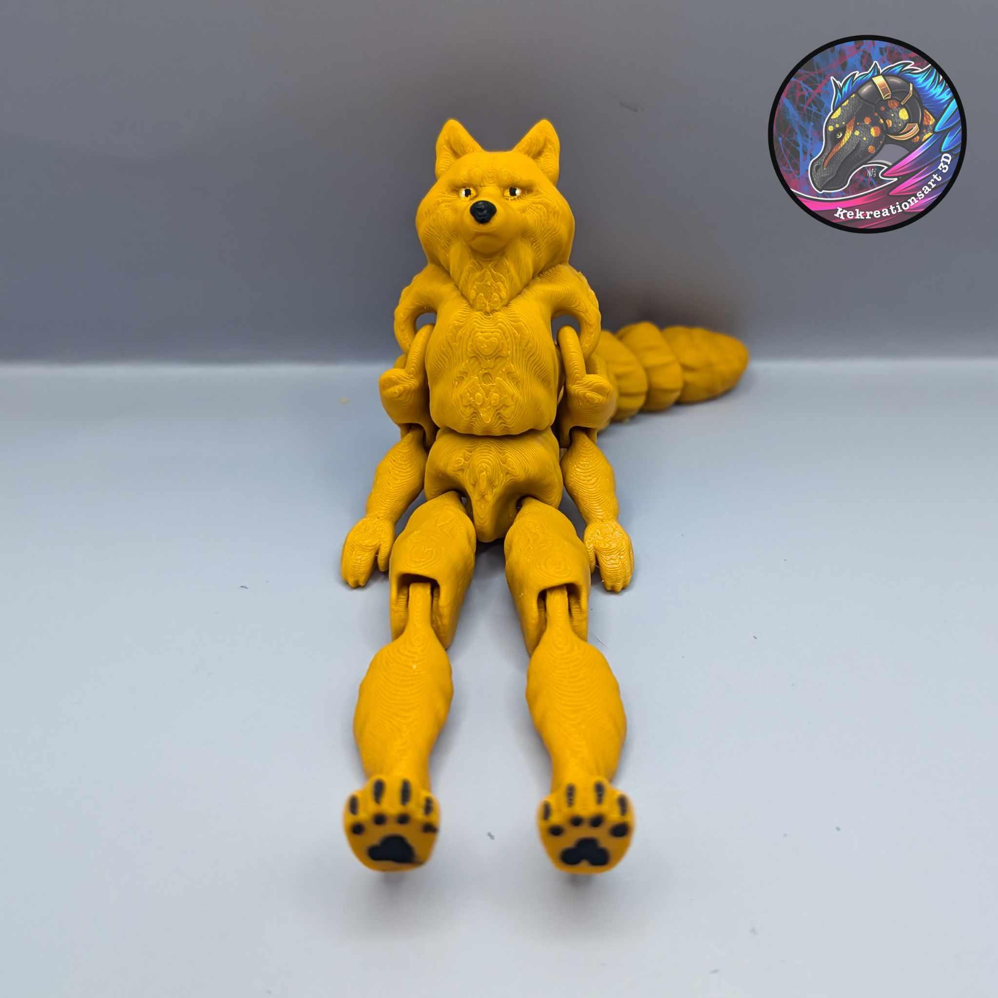 Flexi Mini and Tiny Werewolf Keychain 3d model