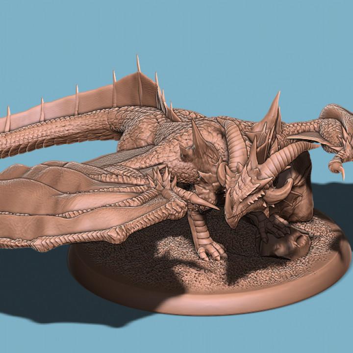 Adult Red Dragon 3d model