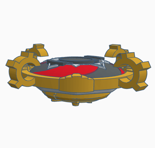 BEYBLADE SCARAMOUCHE | COMPLETE | GENSHIN IMPACT SERIES 3d model