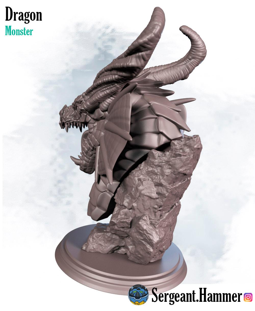Dragon Bust 3d model
