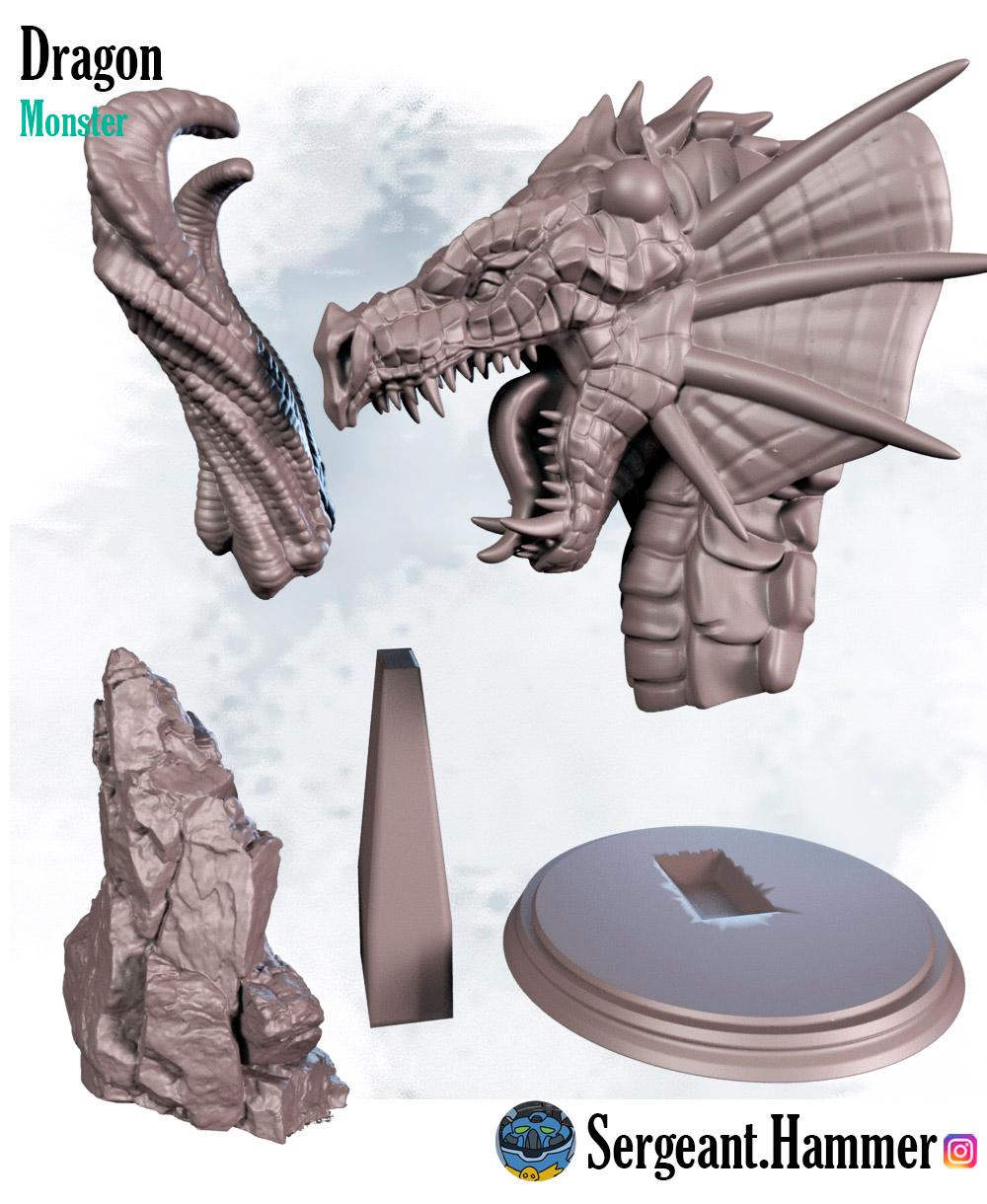 Dragon Bust 3d model