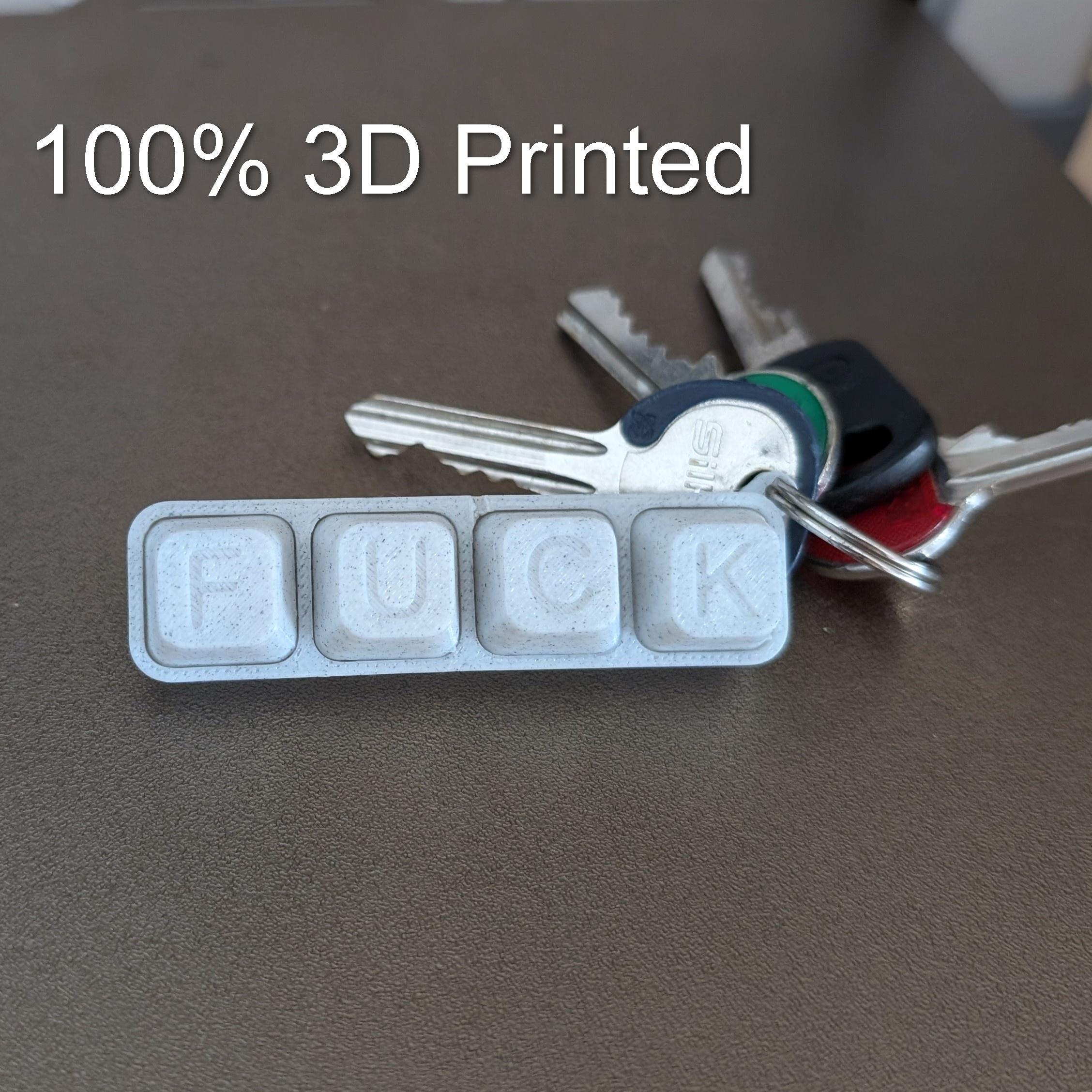 Fuck keyboard Keychain 3d model