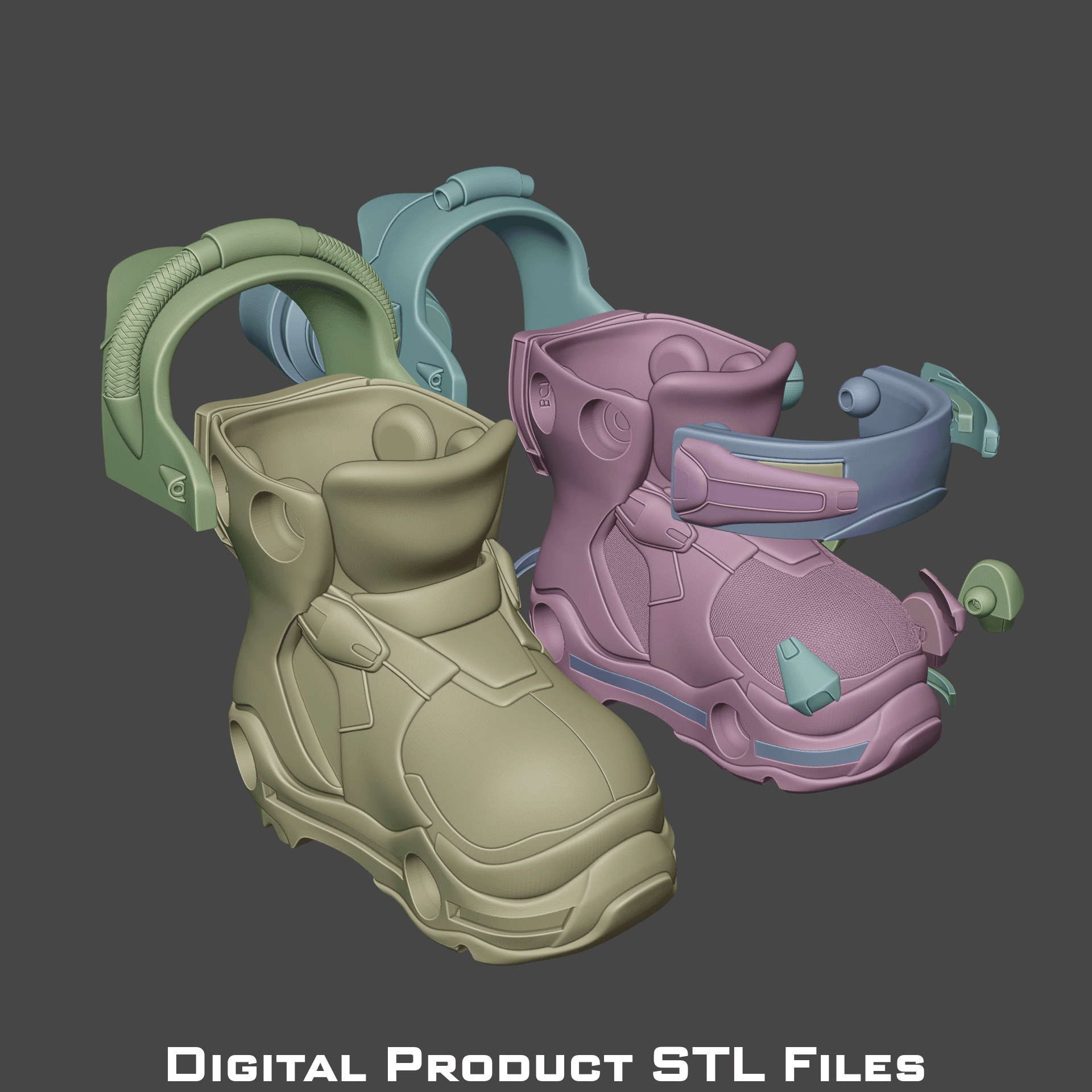 Si Fi Juno Space Ranger Boots Overwatch 2 3d model