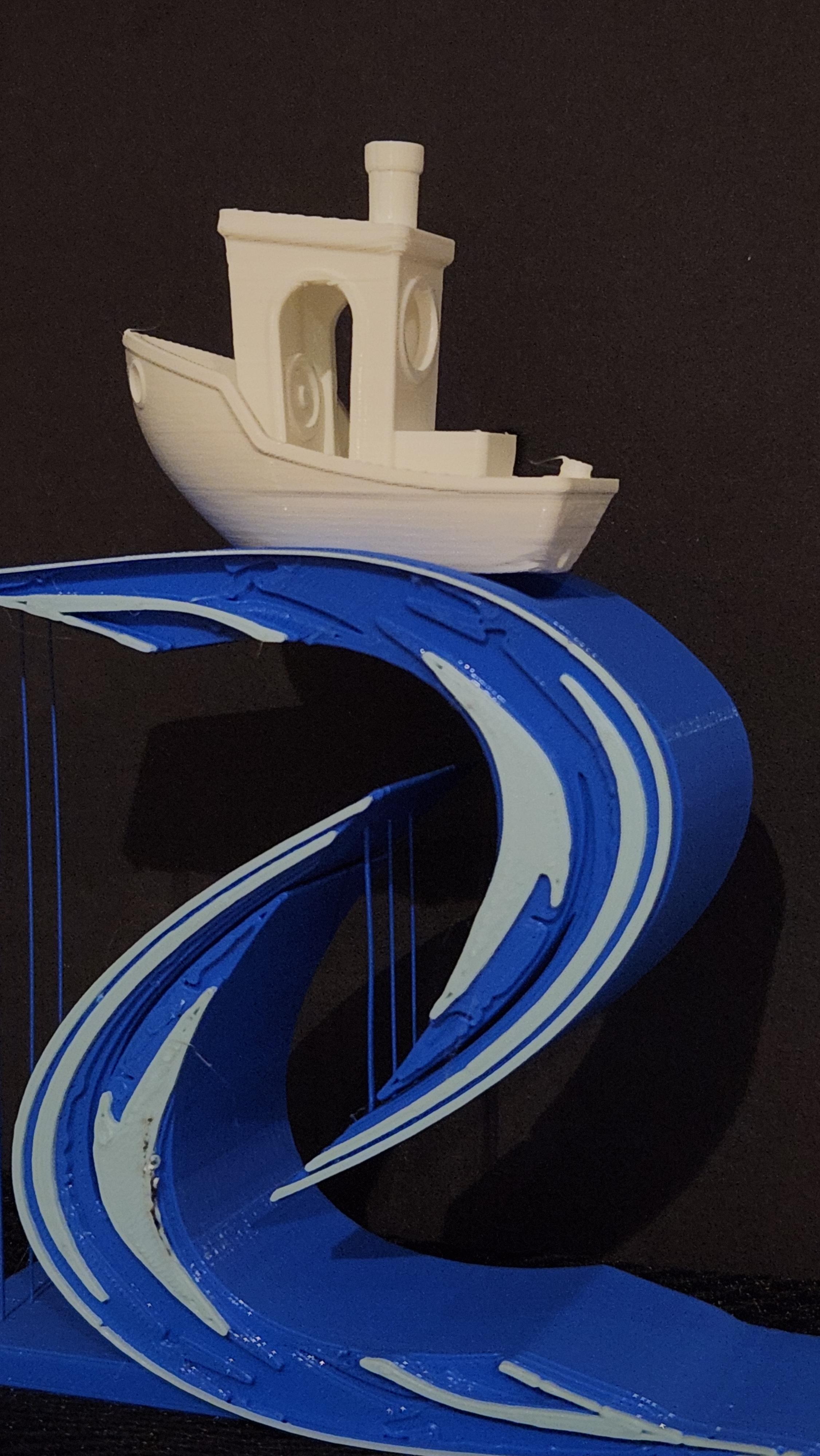 Benchy Floating Wave.stl - It came out verry nice.
Thanks - 3d model