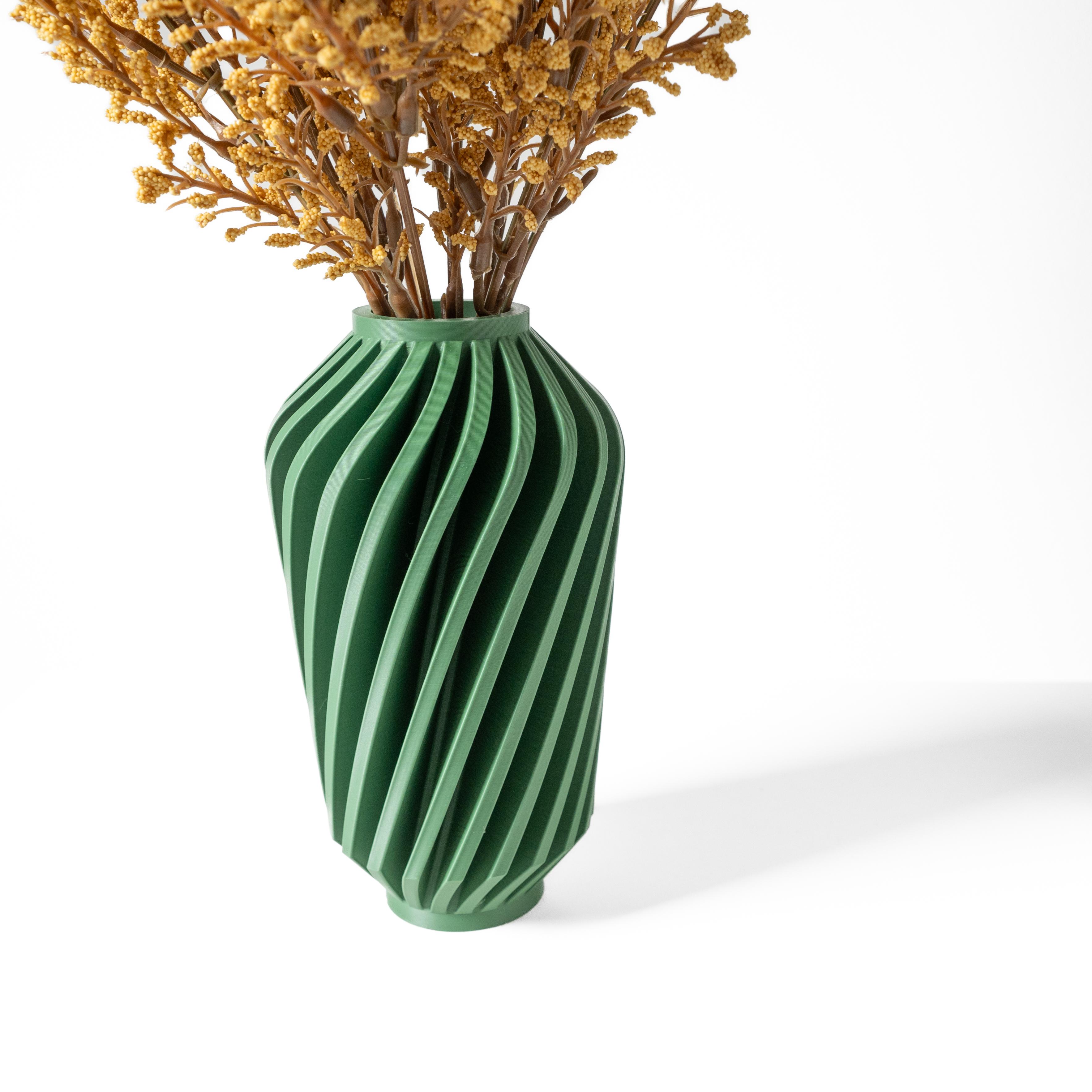 The Travix Vase, Modern and Unique Home Decor for Dried and Preserved Flower Arrangement  | STL File 3d model