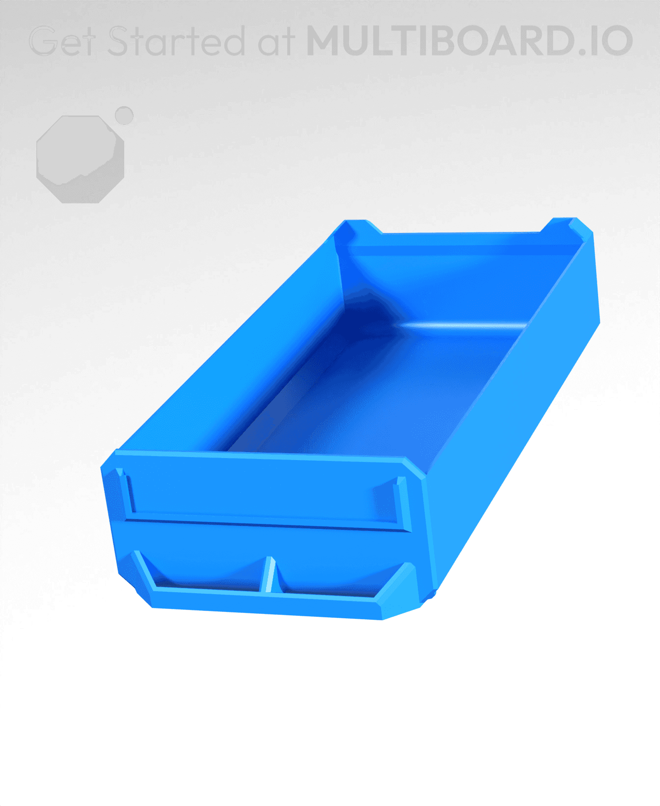 2x1x4-Deep - Multibin Simple Drawer 3d model