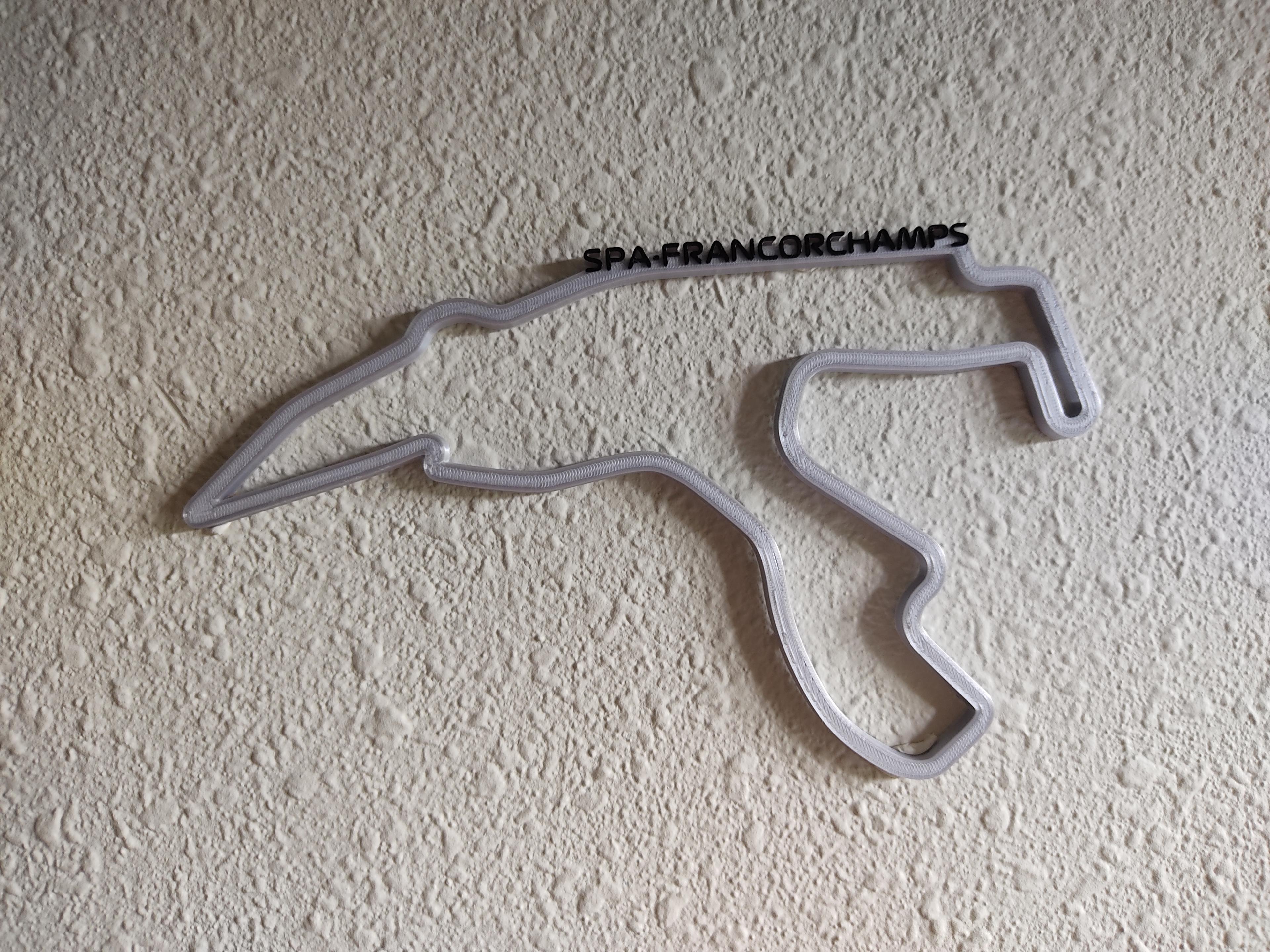 Spa-Francorchamps circuit with F1 typography 3d model